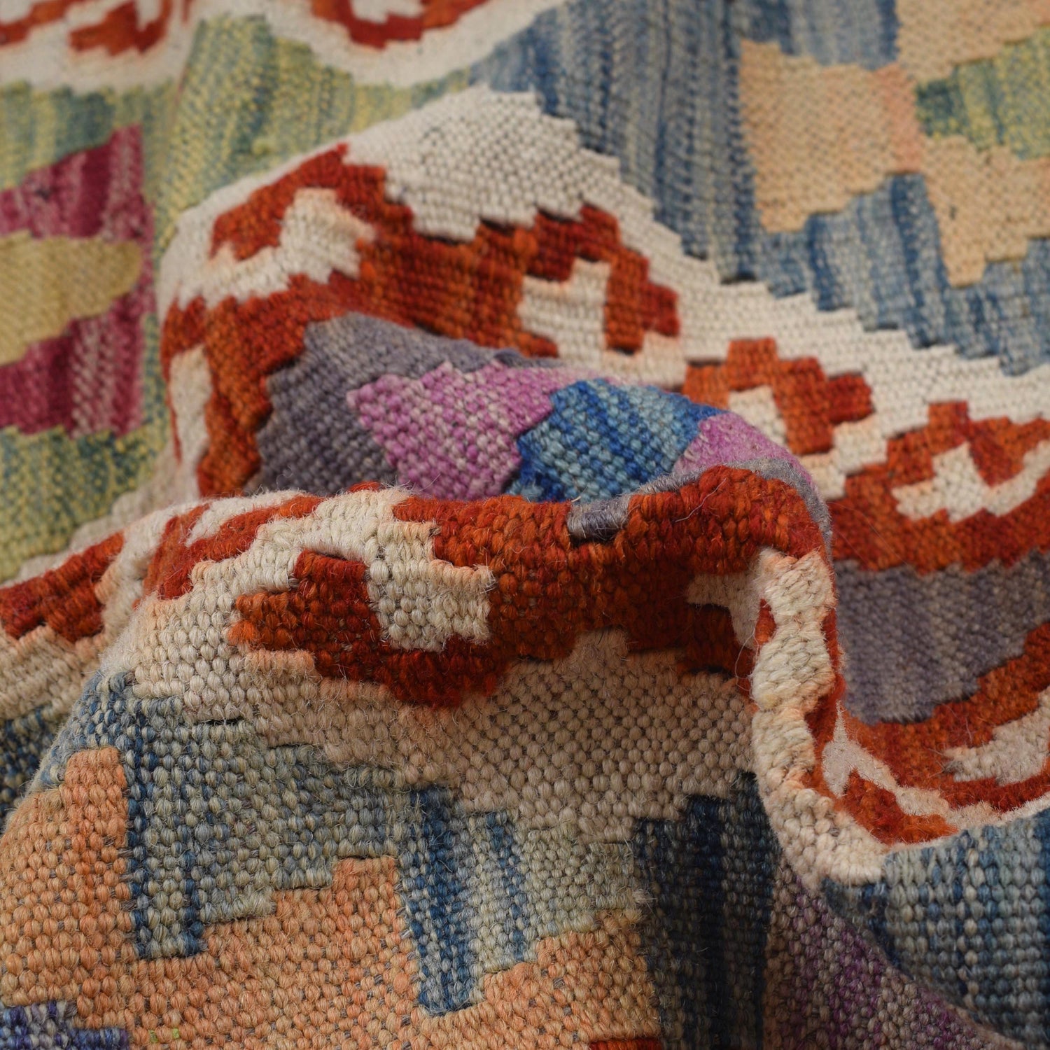 Handmade Vegetable Kelim 3' 6"  x 4' 11" (ft) - No. G31764