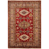 Red Color Handmade Kazak Rug 4' 1" x 5' 7" (ft) - No. G31773