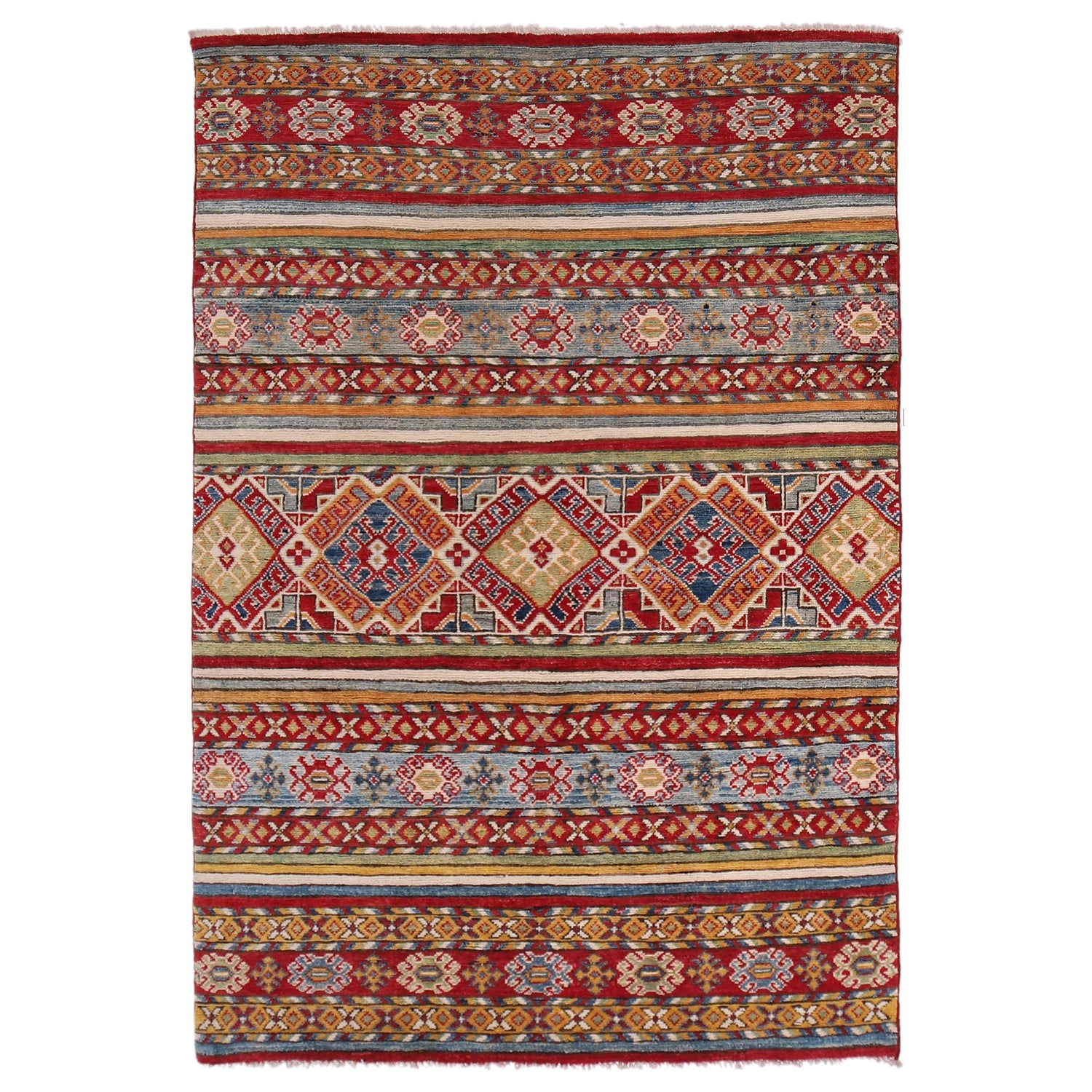 Oriental Khorjin Carpet 3' 11" x 5' 9" (ft) - No. G31774