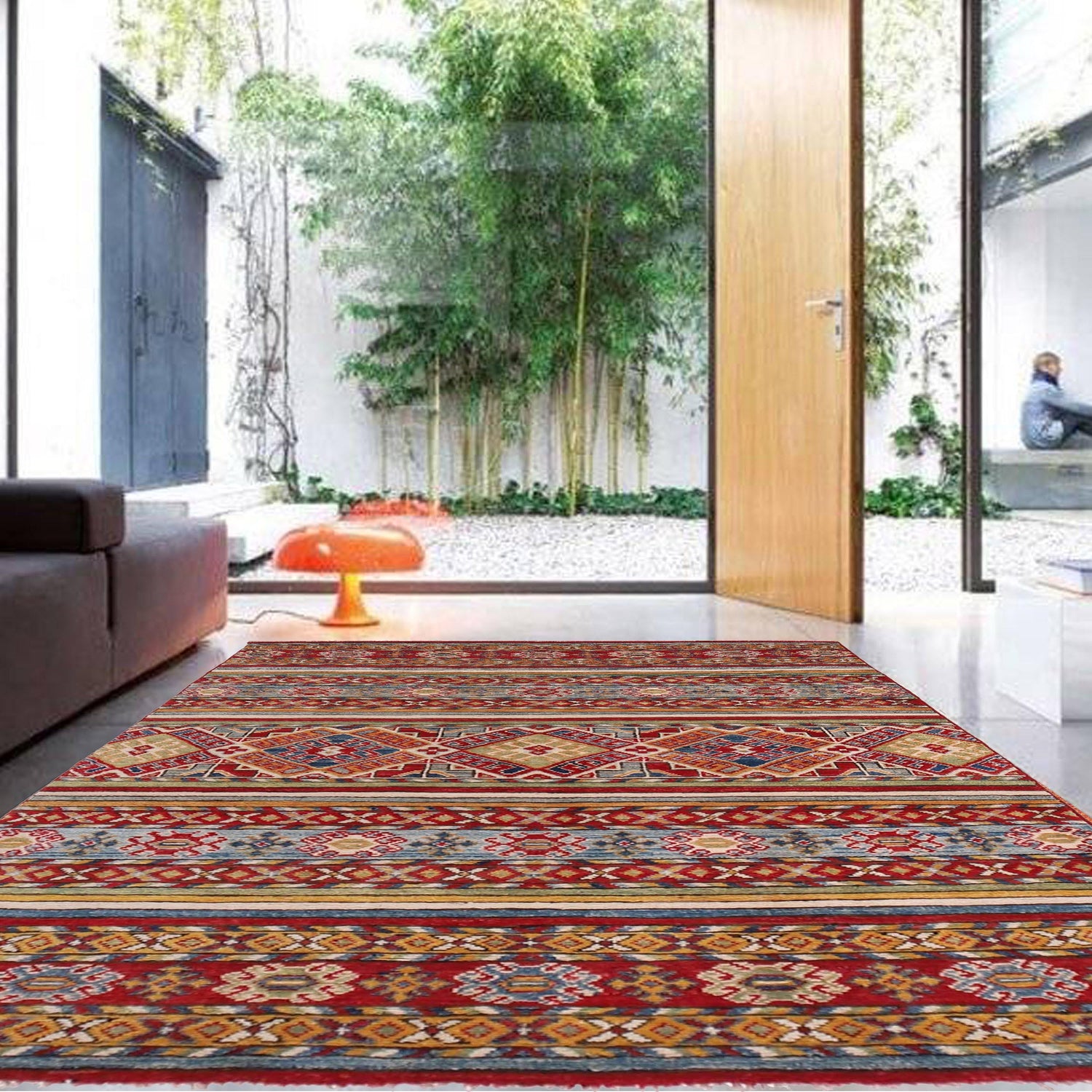 Oriental Khorjin Carpet 3' 11" x 5' 9" (ft) - No. G31774