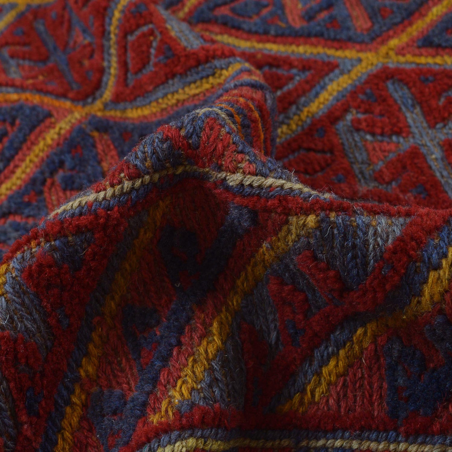 Red Mashwani Rug 6' 10" x 9' 3" (ft) - No. G31793