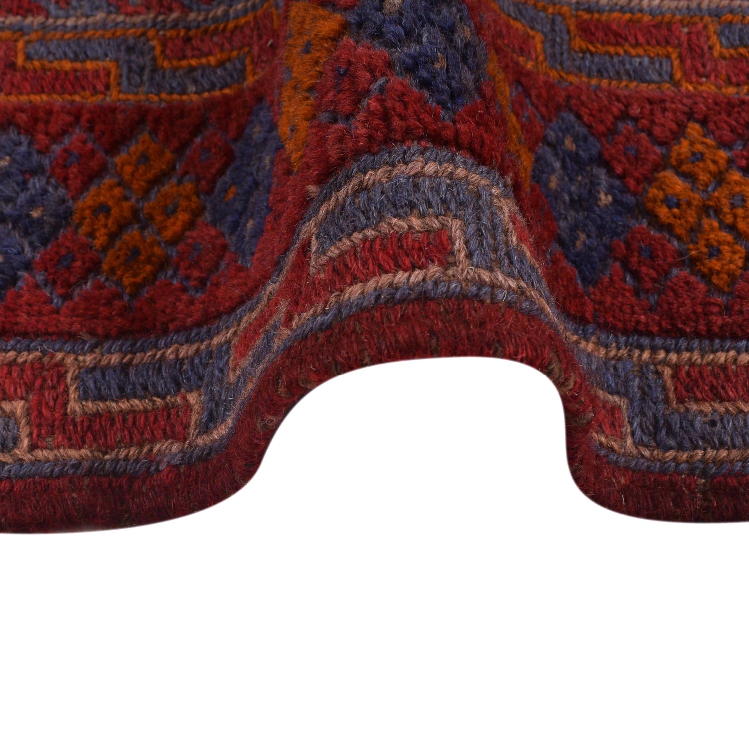 Red Mashwani Rug 6' 6" x 8' 9" (ft) - No. G31794