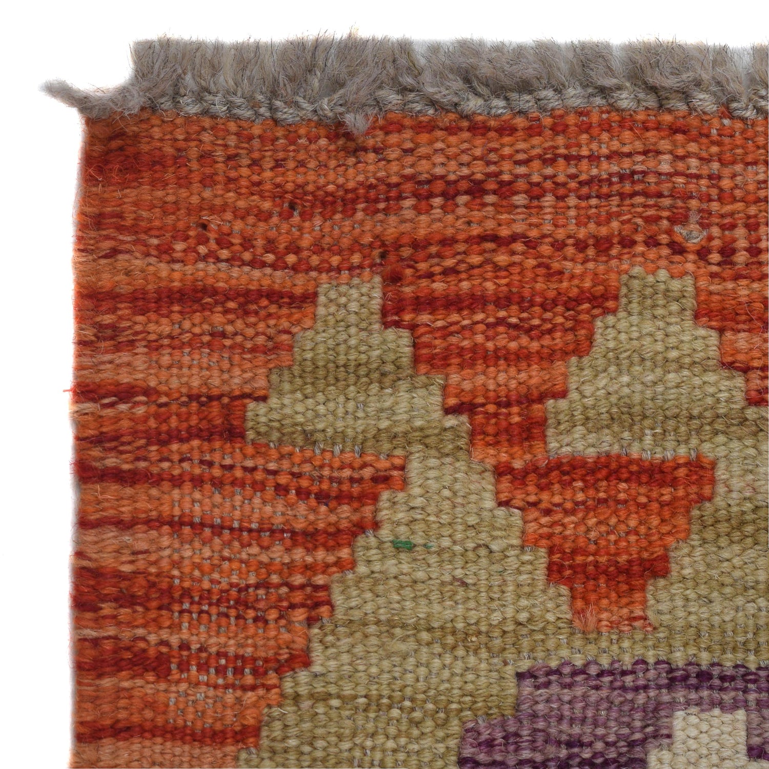 Vegetable Kilim Runner 2' 7" x 7' 10" (ft) - No. G31811