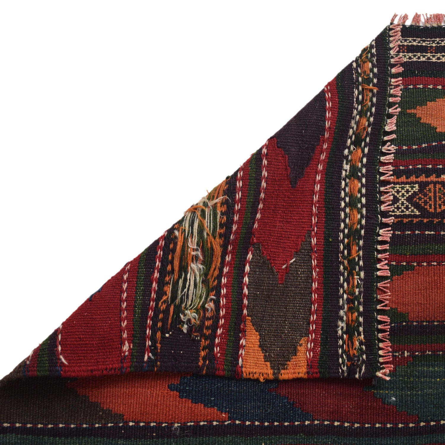 Flat Weave Kilim Runner 3' 8" x 10' 0" (ft) - No. G32088