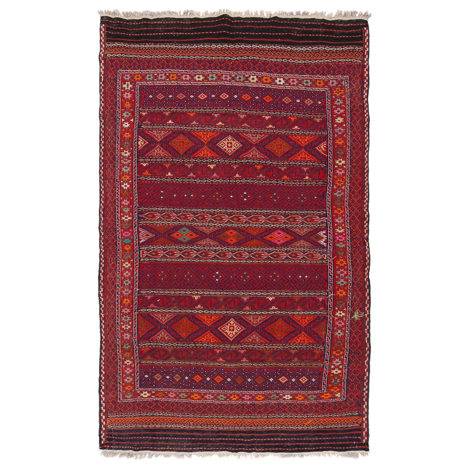 Office and Study Room Kilim 4' 4 x 7' 3 (ft) - No. G32092