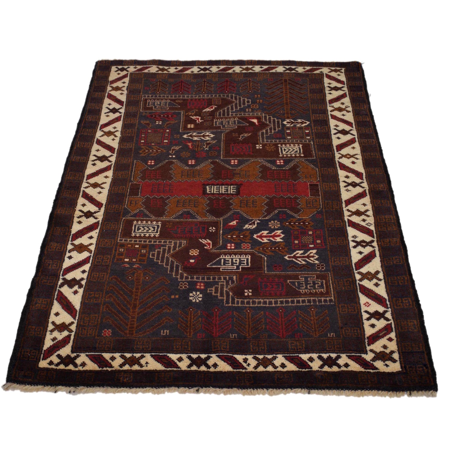 Tribal Baloch Rug 3' 0" x 4' 6" (ft) - G32095