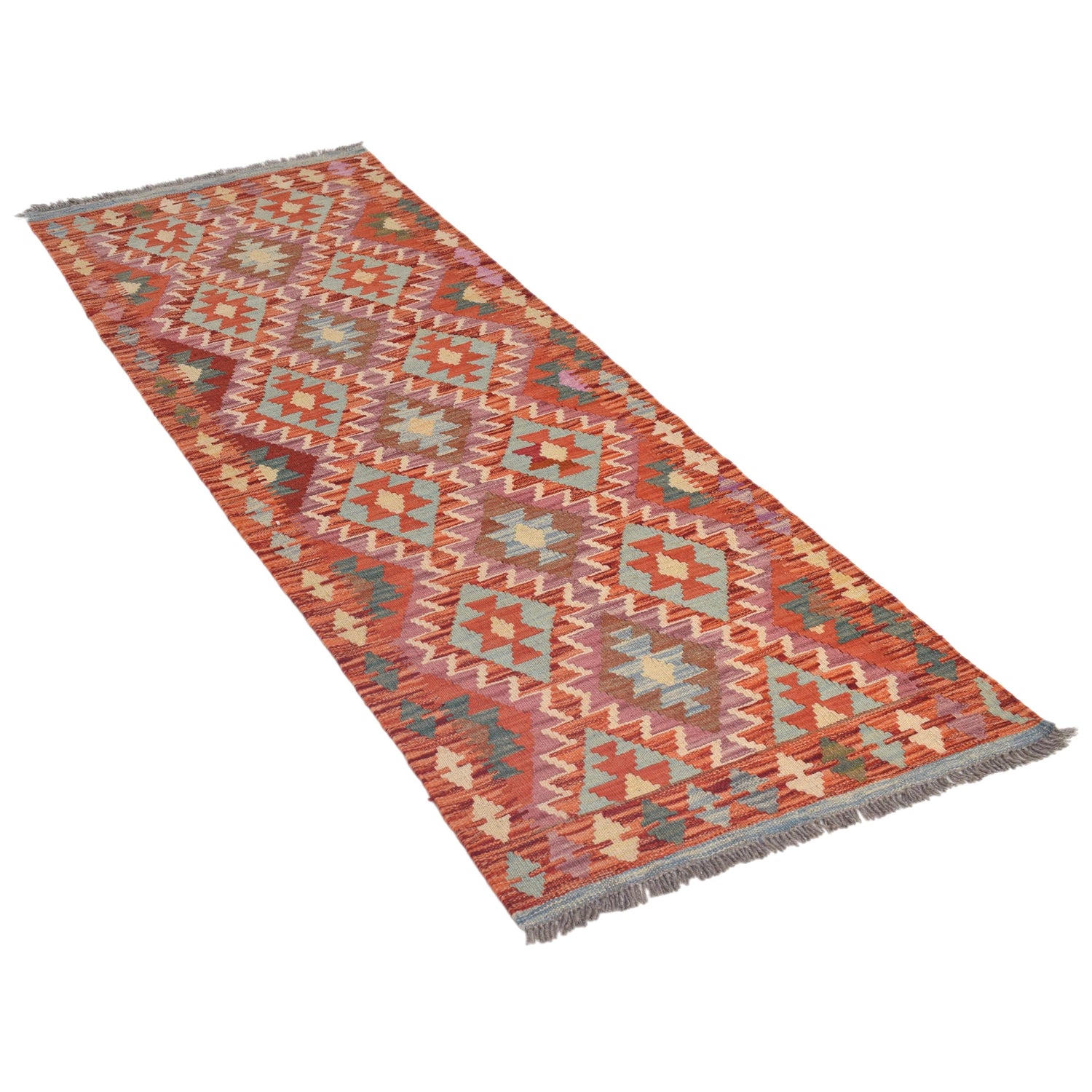 Vegetable Kelim Runner 2' 3" x 6' 5" (ft)- No. G33004
