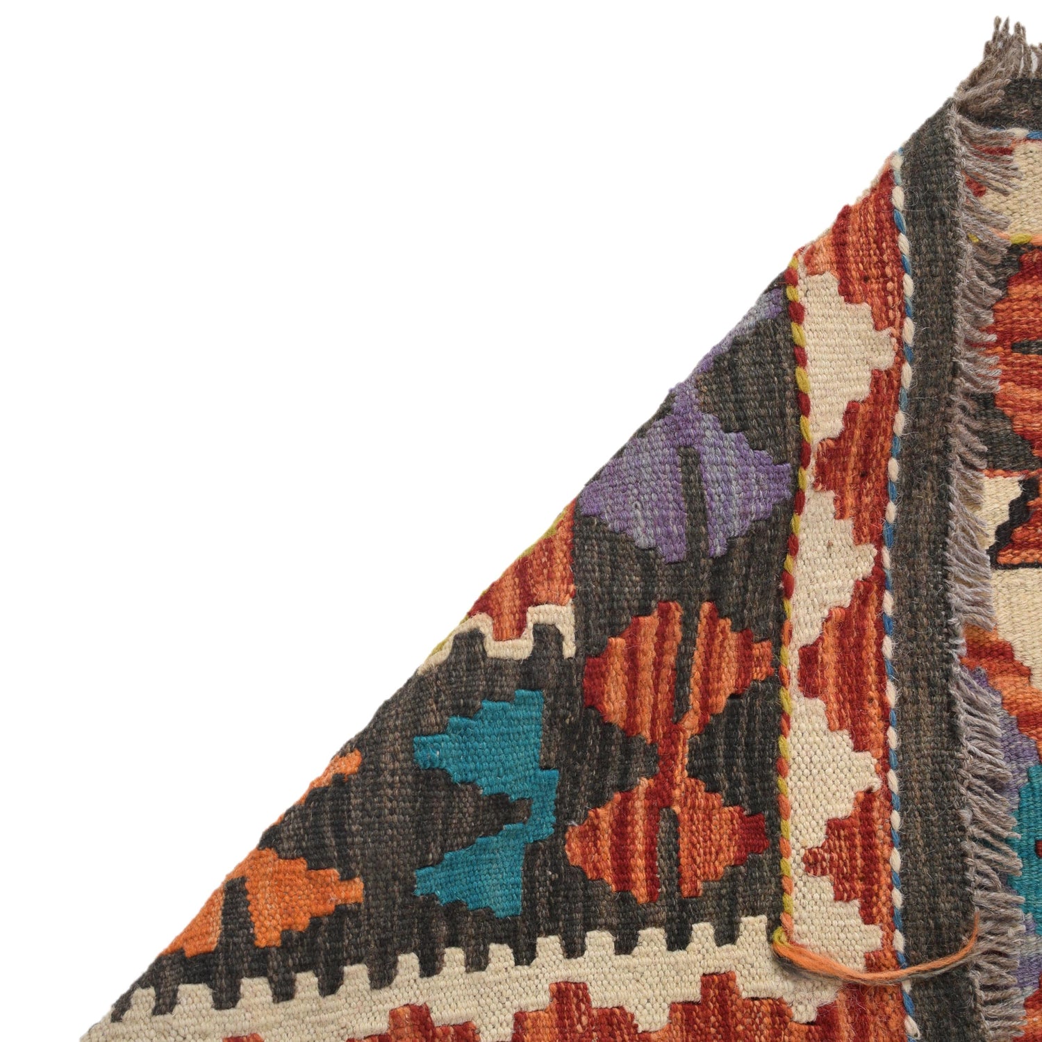 Handmade Vegetable Kelim 2' 7" x 3' 11" (ft) - No. G33007