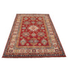 Red Kazak Rug 4' 1" x 5' 11" (ft) - No. G34000