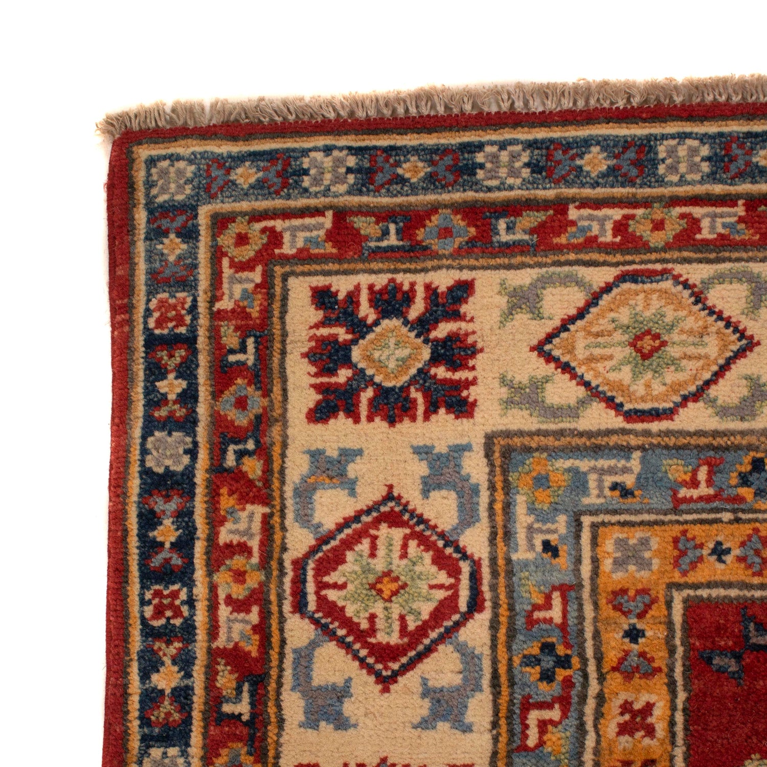 Red Kazak Rug 4' 1" x 5' 11" (ft) - No. G34000