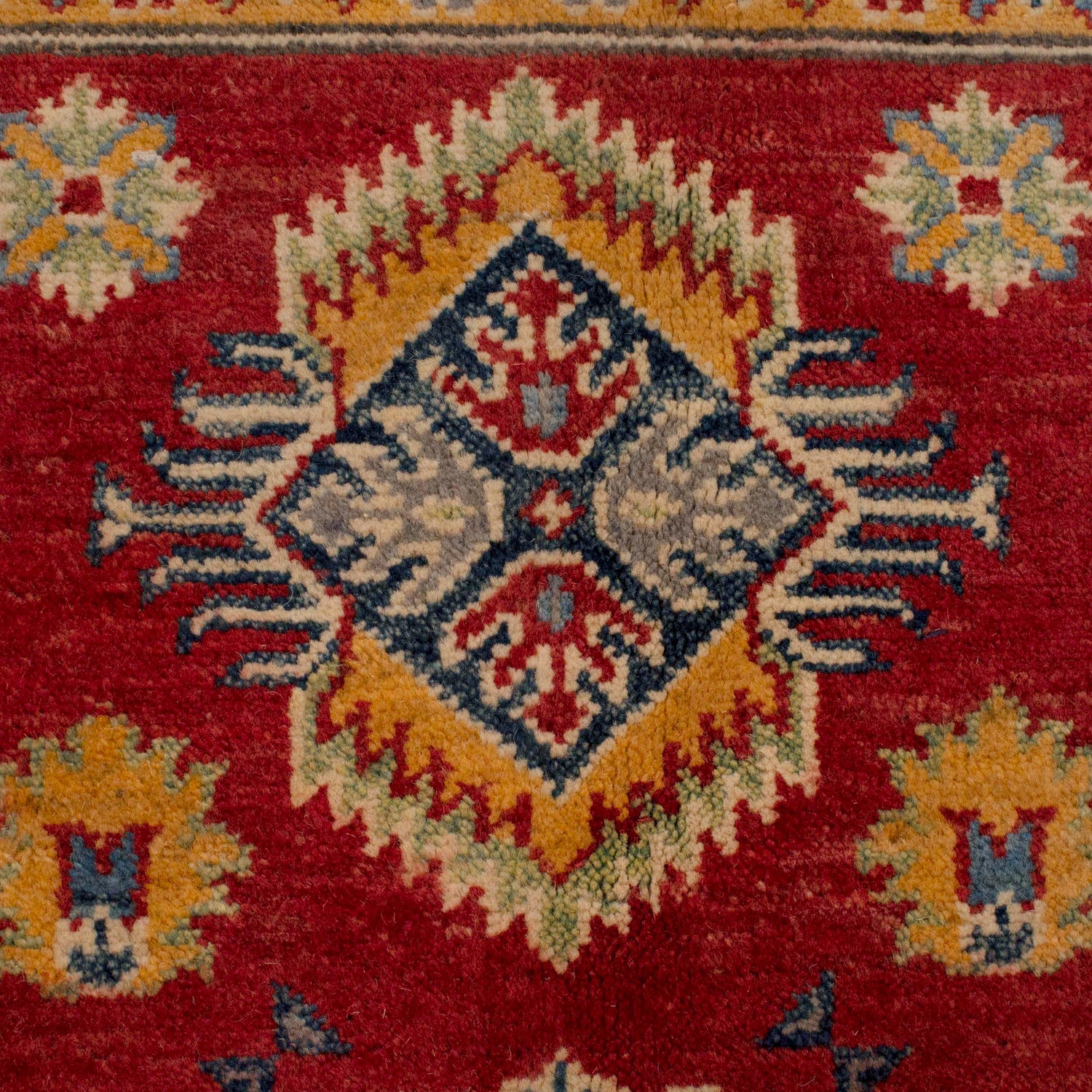 Red Kazak Rug 4' 1" x 5' 11" (ft) - No. G34000