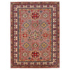 Oriental Kazak Carpet 4' 0" x 5' 11" (ft) - No. G34001