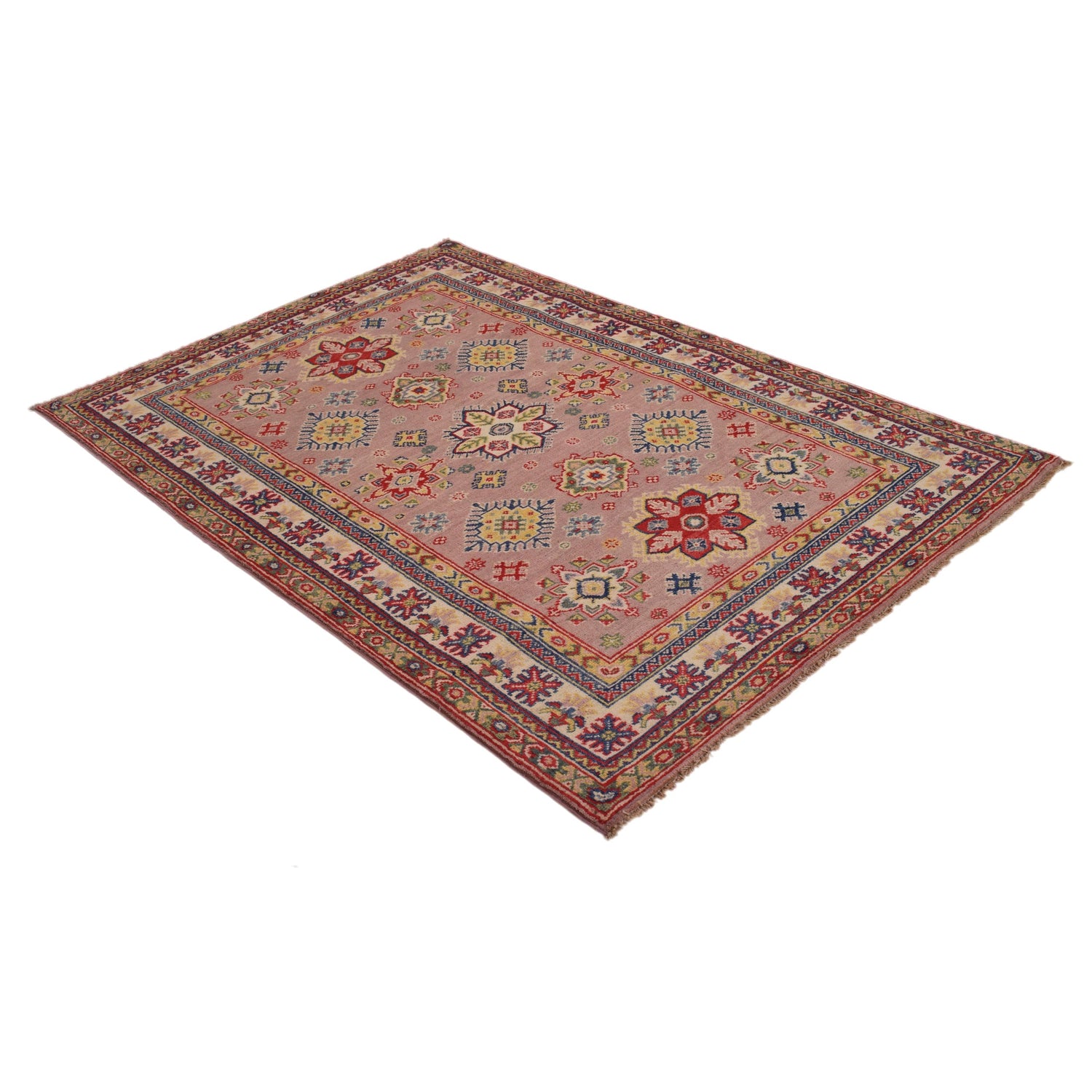 Oriental Kazak Carpet 4' 0" x 5' 11" (ft) - No. G34001
