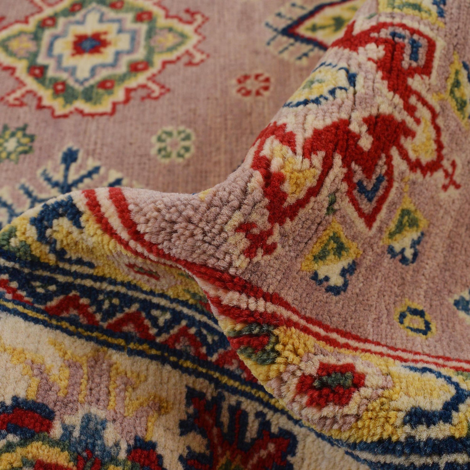 Oriental Kazak Carpet 4' 0" x 5' 11" (ft) - No. G34001