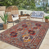 Oriental Kazak Carpet 4' 0" x 5' 11" (ft) - No. G34002