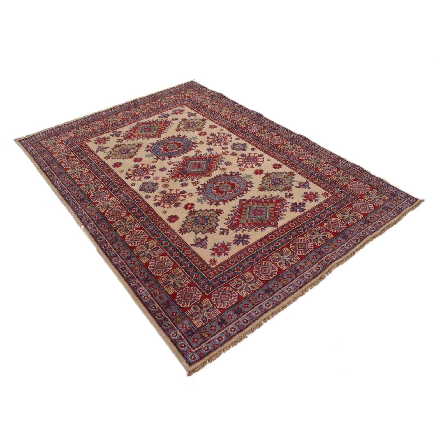 Oriental Kazak Carpet 4' 10" x 6' 5" (ft) - No. G34004