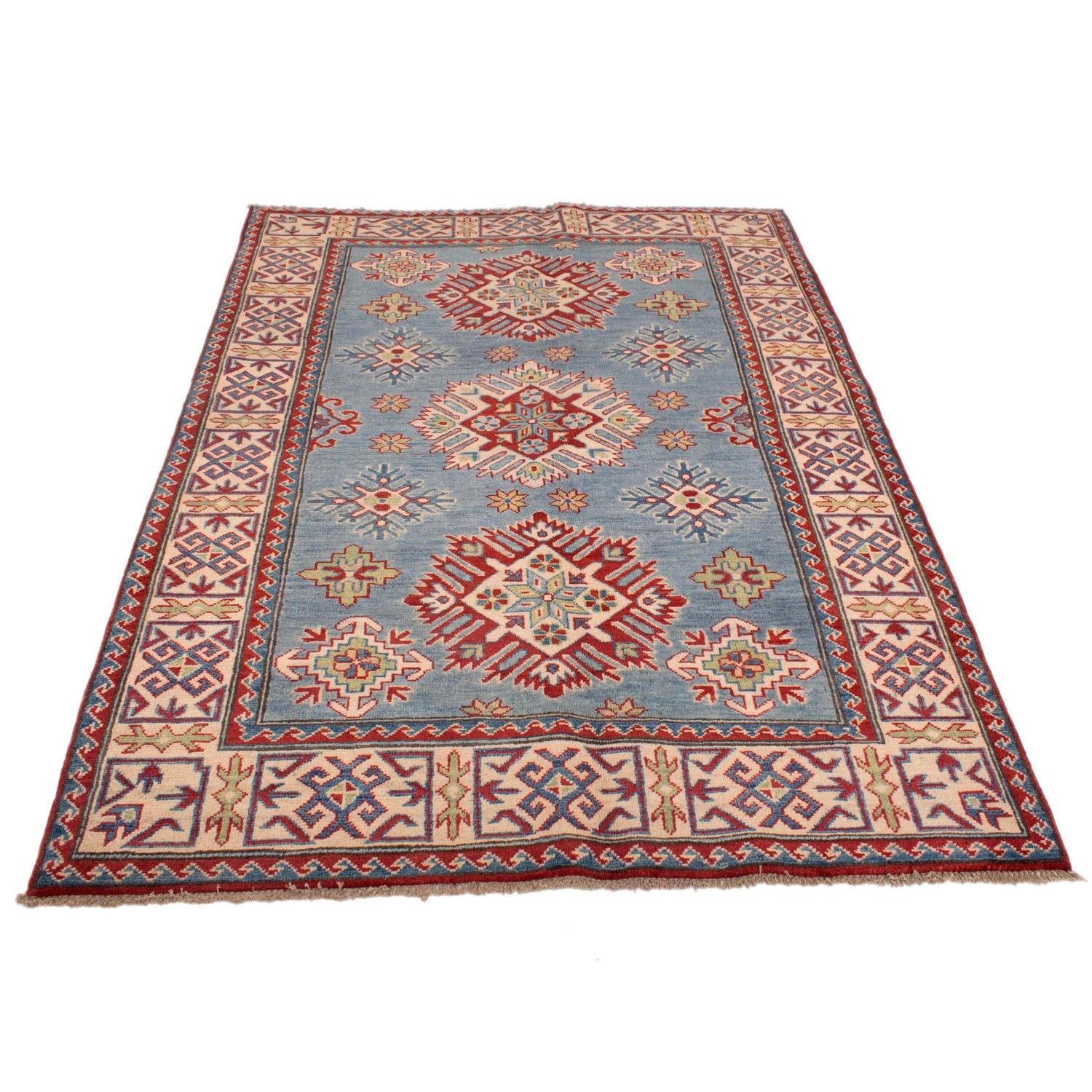 Oriental Kazak Carpet 4' 6" x 6' 5" (ft) - No. G34006