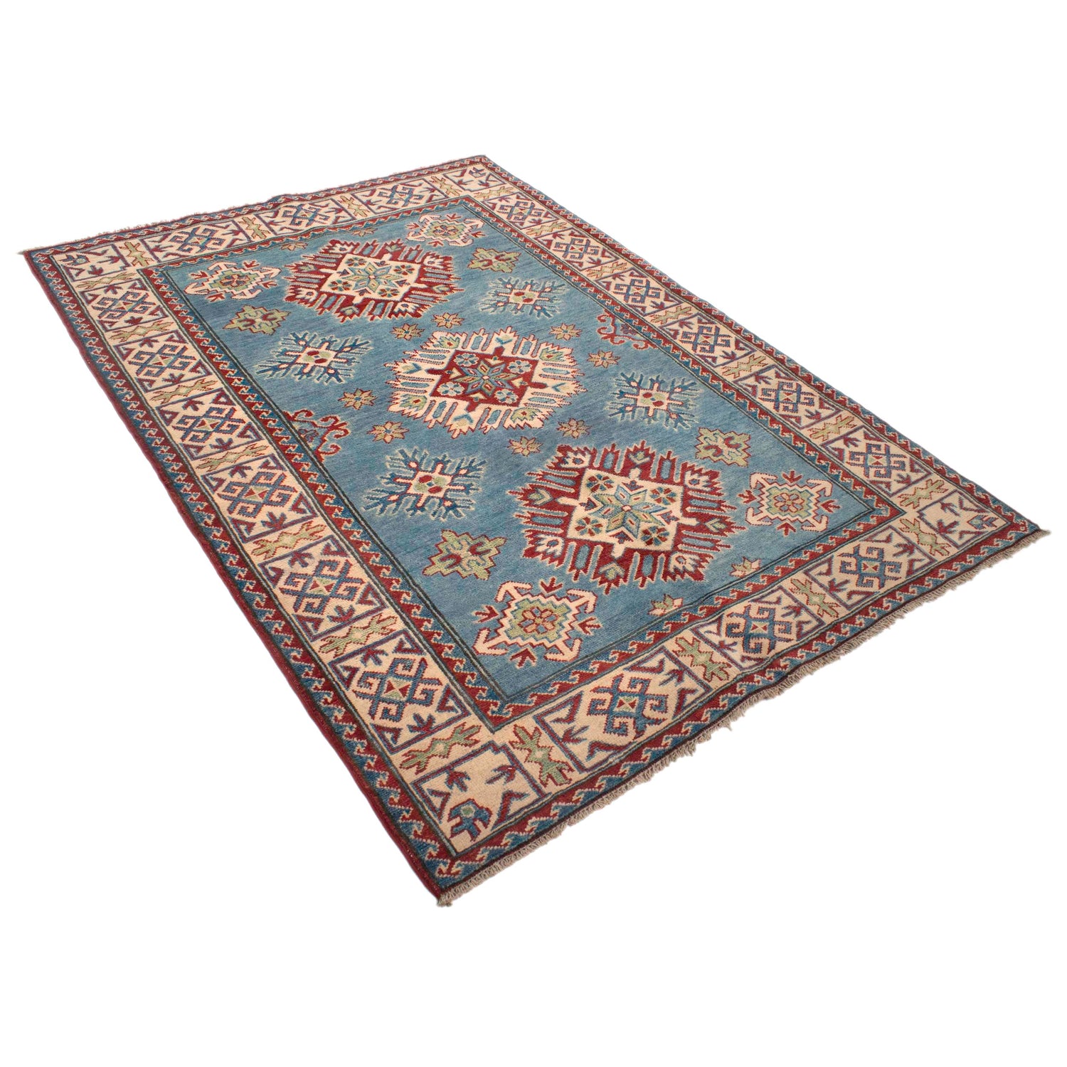 Oriental Kazak Carpet 4' 6" x 6' 5" (ft) - No. G34006