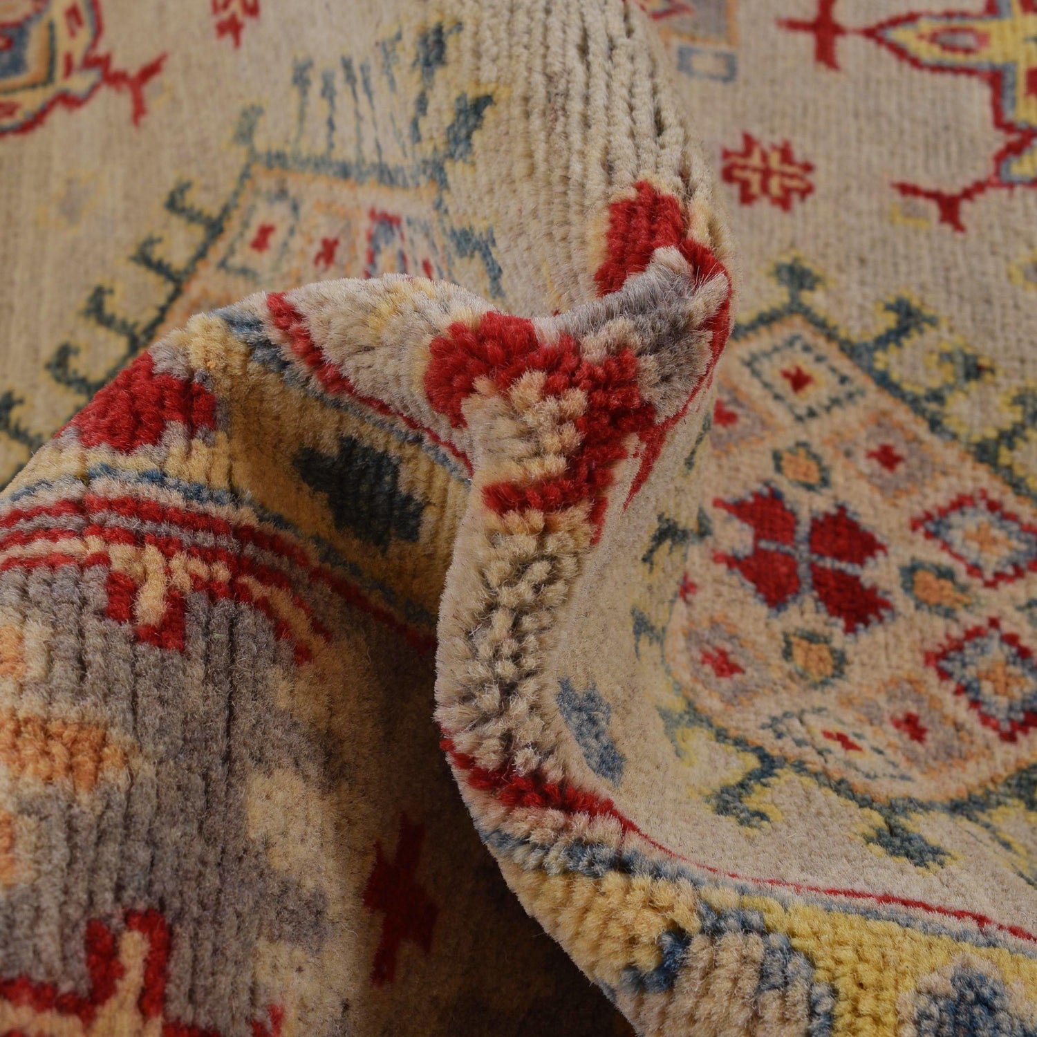 Hand Knotted Kazak Carpet 4' 1" x 6' 1" (ft) - No. G34007