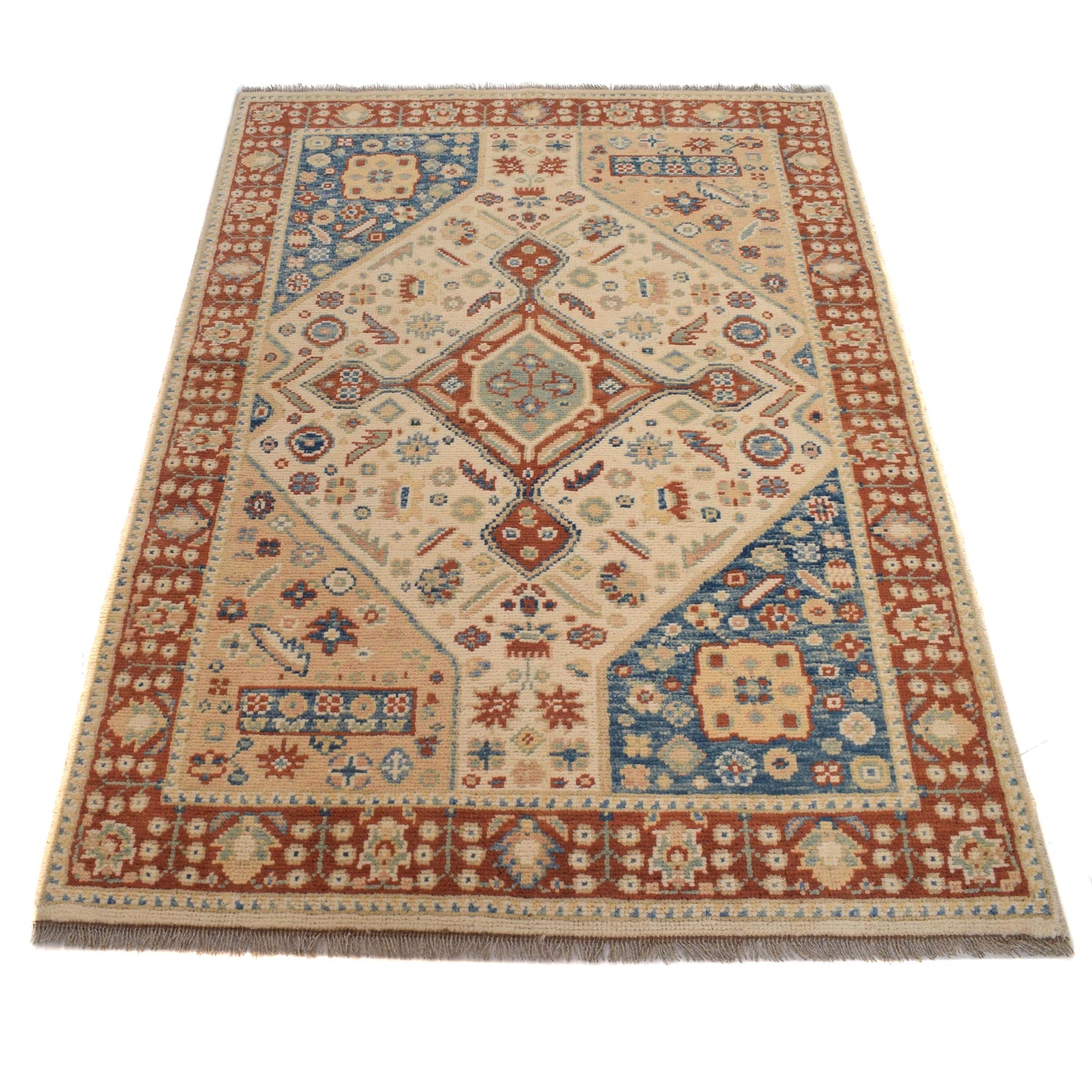 Turkish Design Oushak Rug 3' 9 x 5' 8 (ft) - No. G34009
