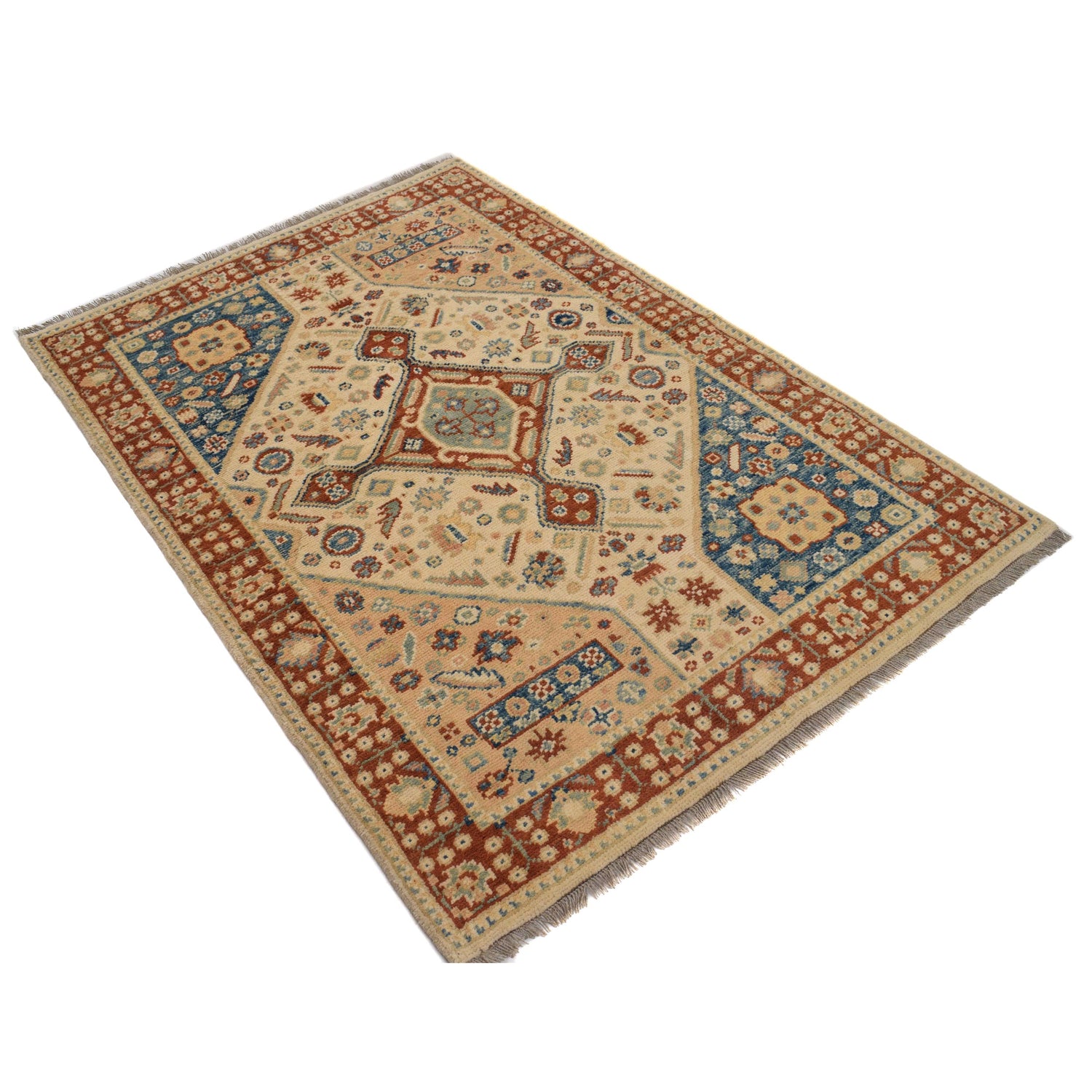 Turkish Design Oushak Rug 3' 9 x 5' 8 (ft) - No. G34009