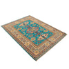 Blue Kazak Rug 4' 0" x 5' 5" (ft) - No. G34022