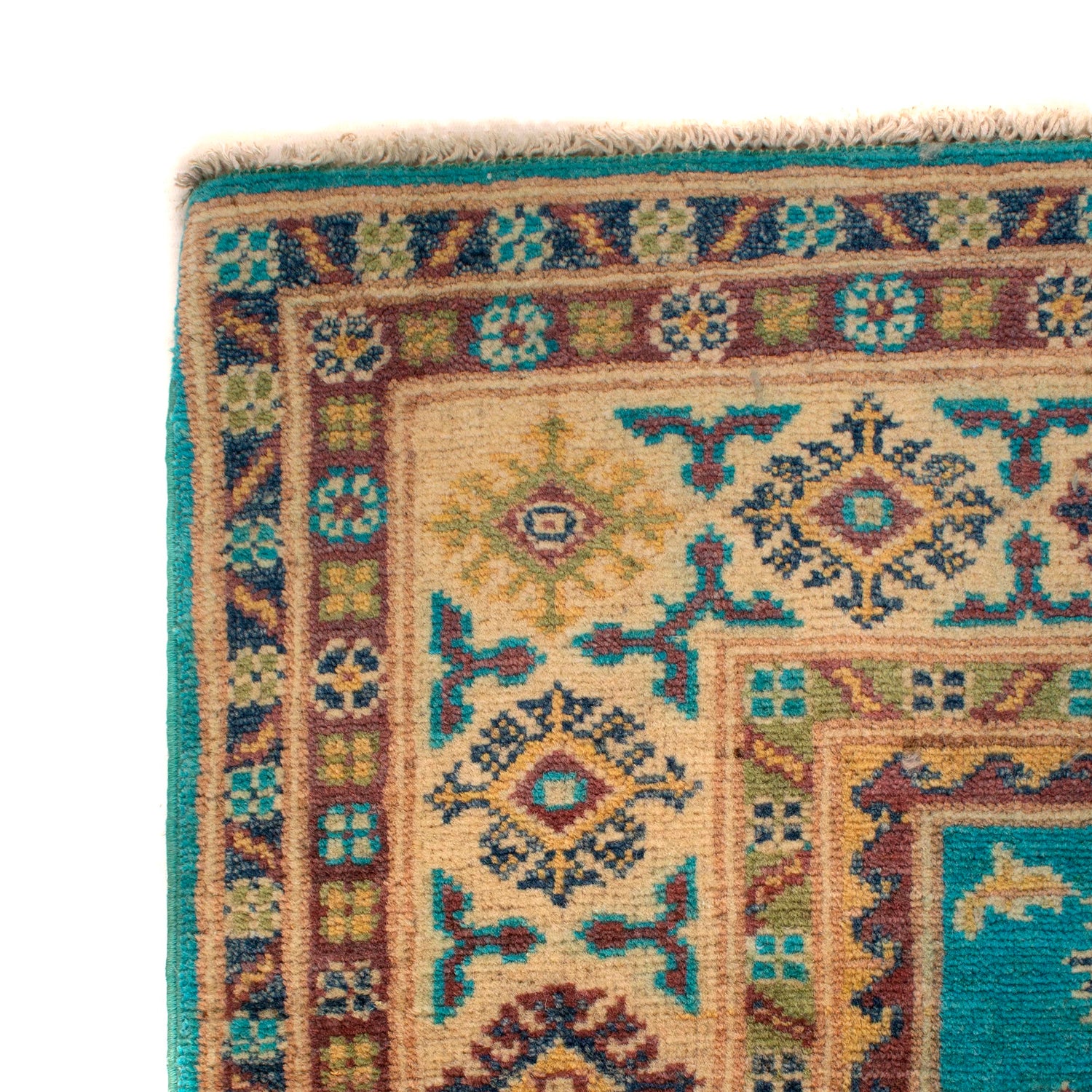 Blue Kazak Rug 4' 0" x 5' 5" (ft) - No. G34022