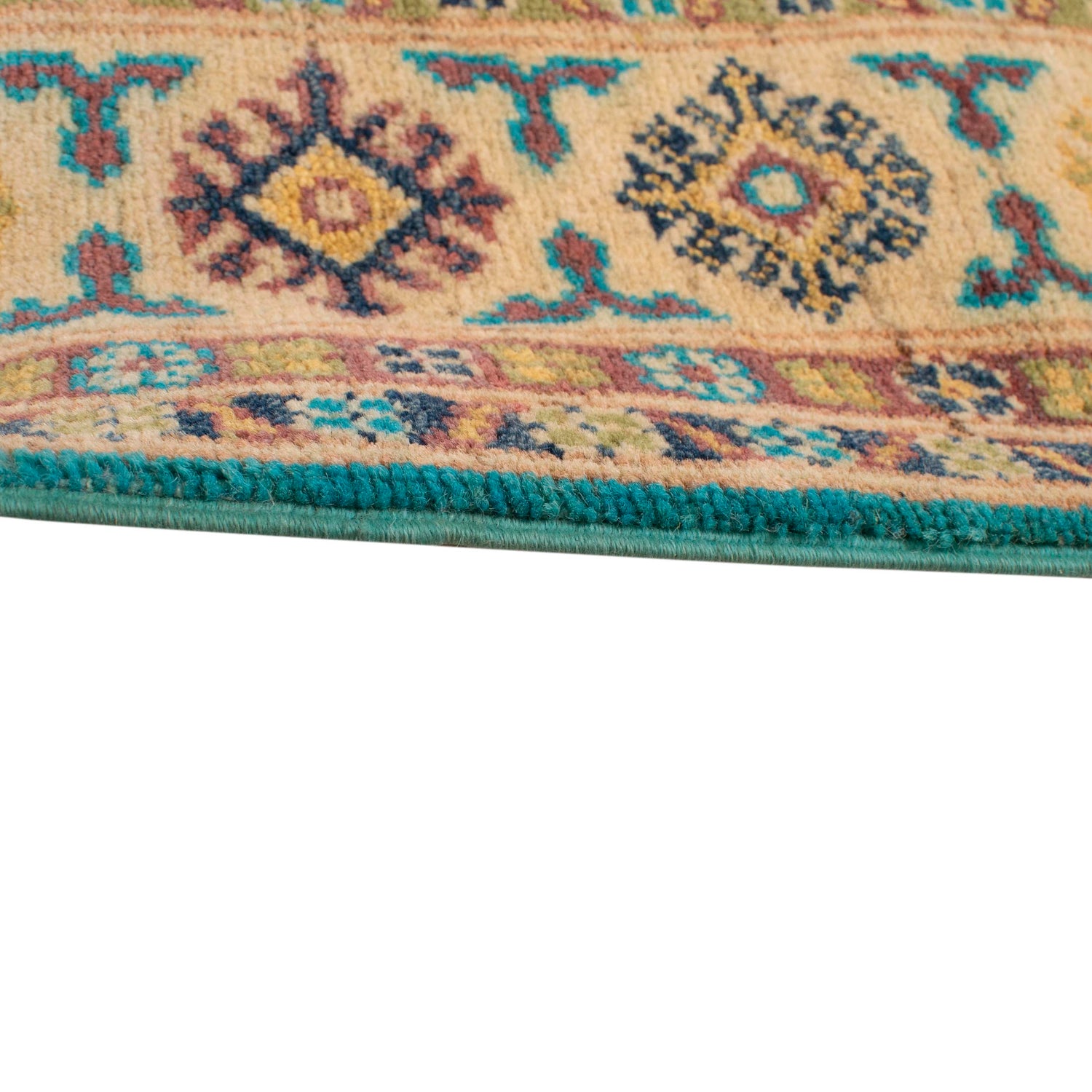 Blue Kazak Rug 4' 0" x 5' 5" (ft) - No. G34022
