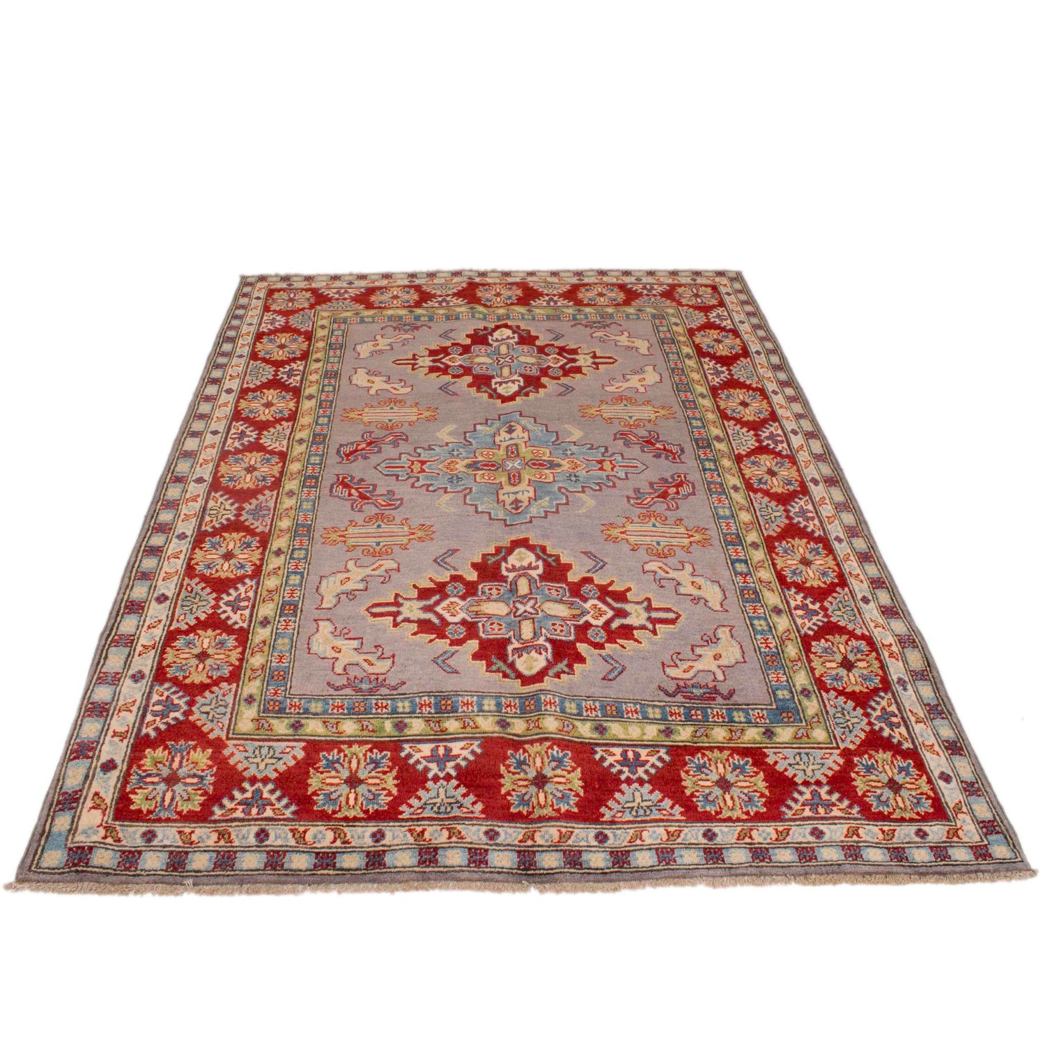 Oriental Kazak Rug 5' 0" x 6' 7" (ft) - No. G34024