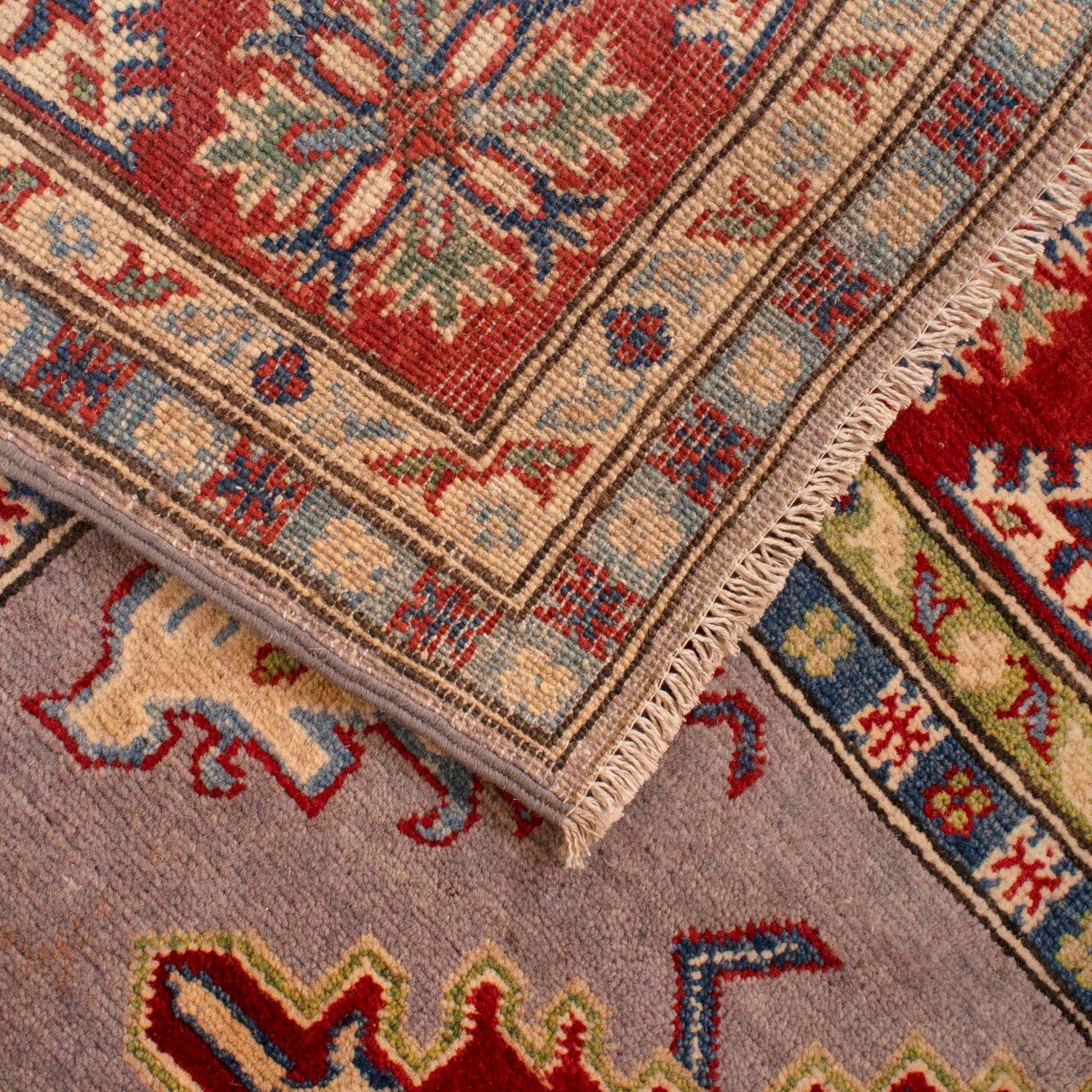 Oriental Kazak Rug 5' 0" x 6' 7" (ft) - No. G34024