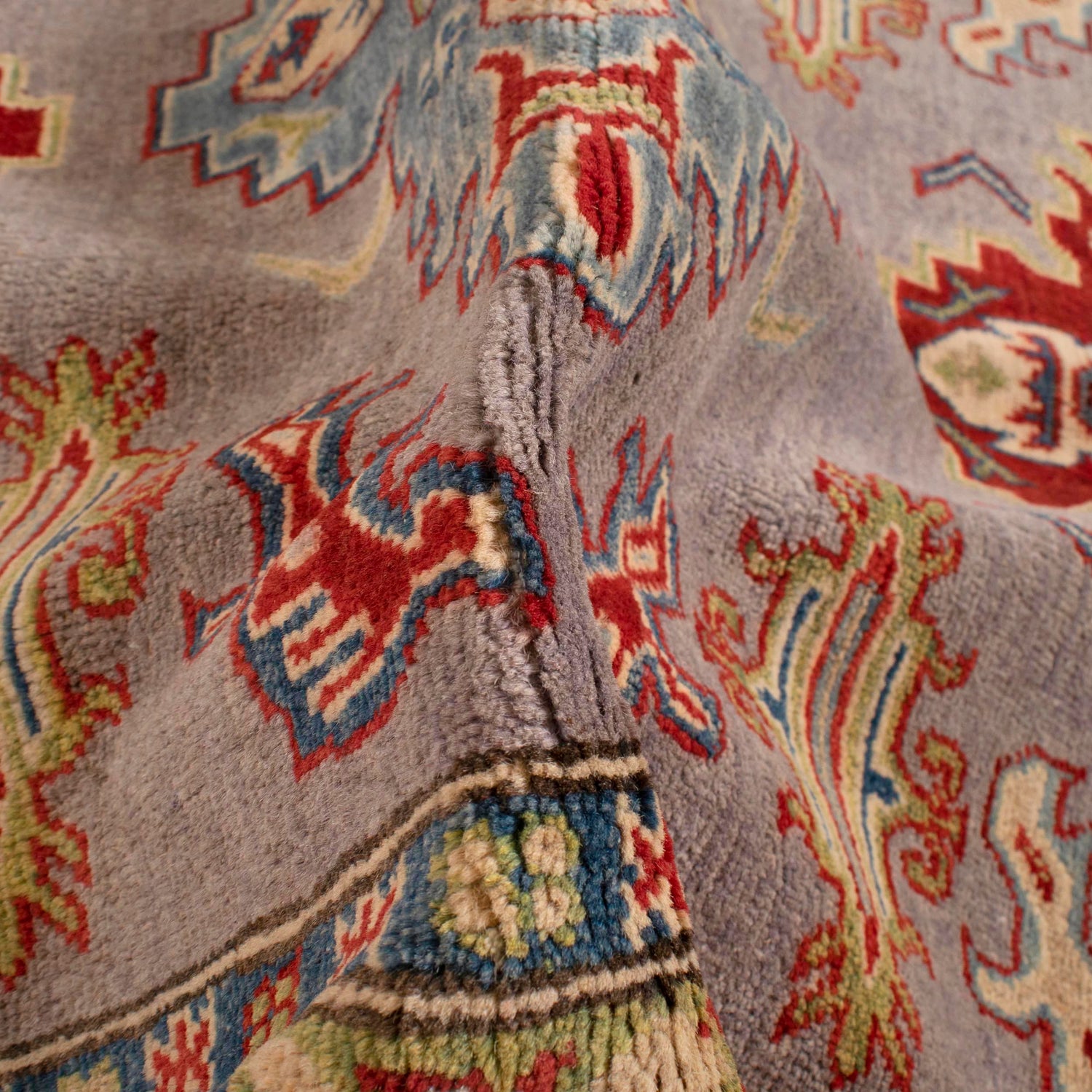 Oriental Kazak Rug 5' 0" x 6' 7" (ft) - No. G34024