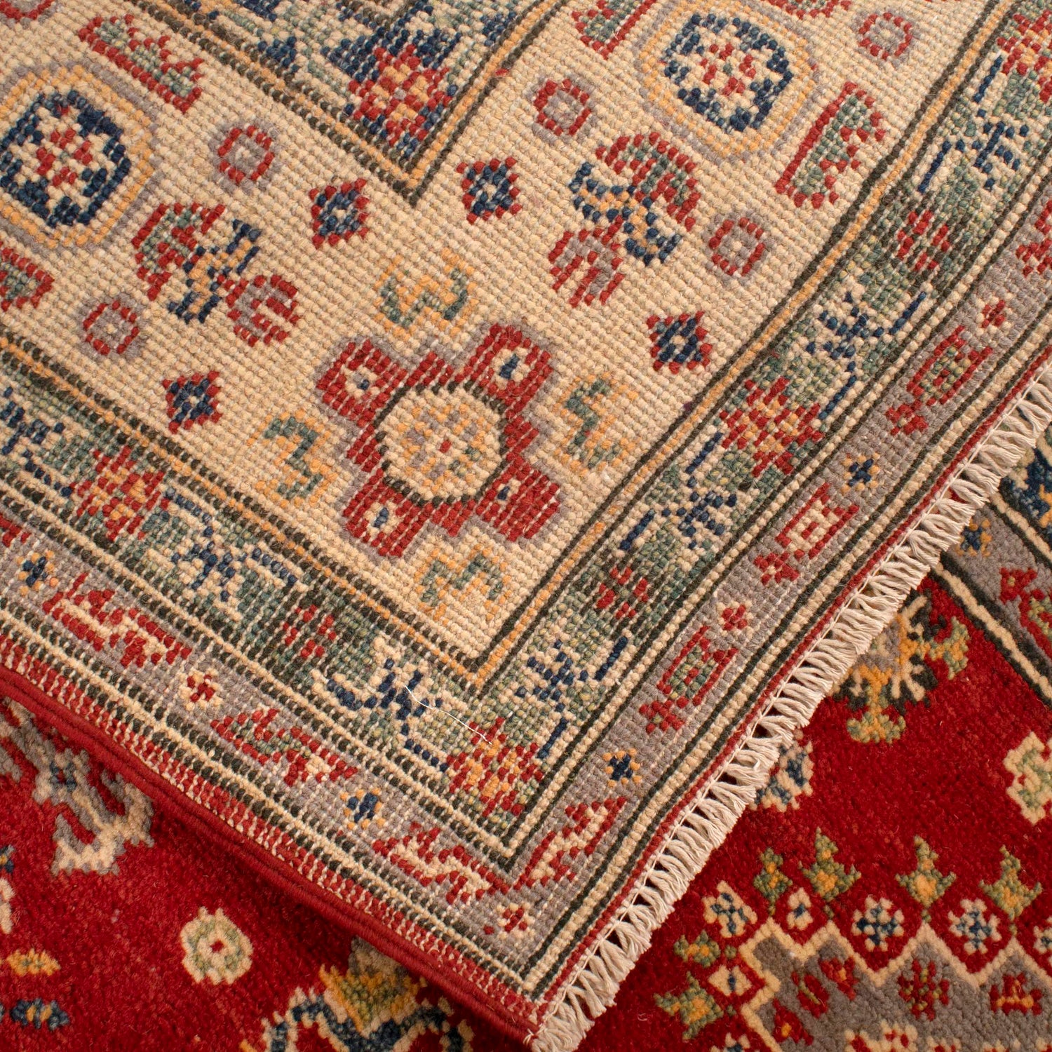 Hand Knotted Kazak Rug 5' 0" x 6' 9" (ft) - No. G34025