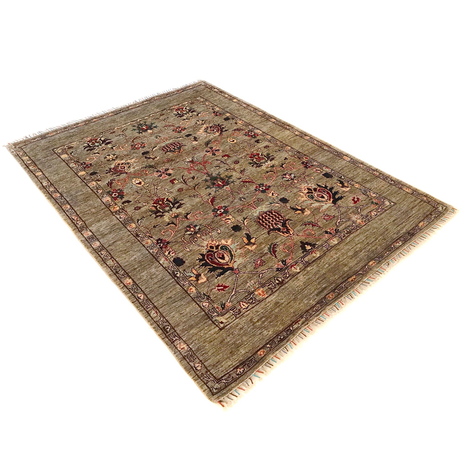 Handmade Sultani Area Rug 5' 5" x 7' 7" (ft) - No. G34140