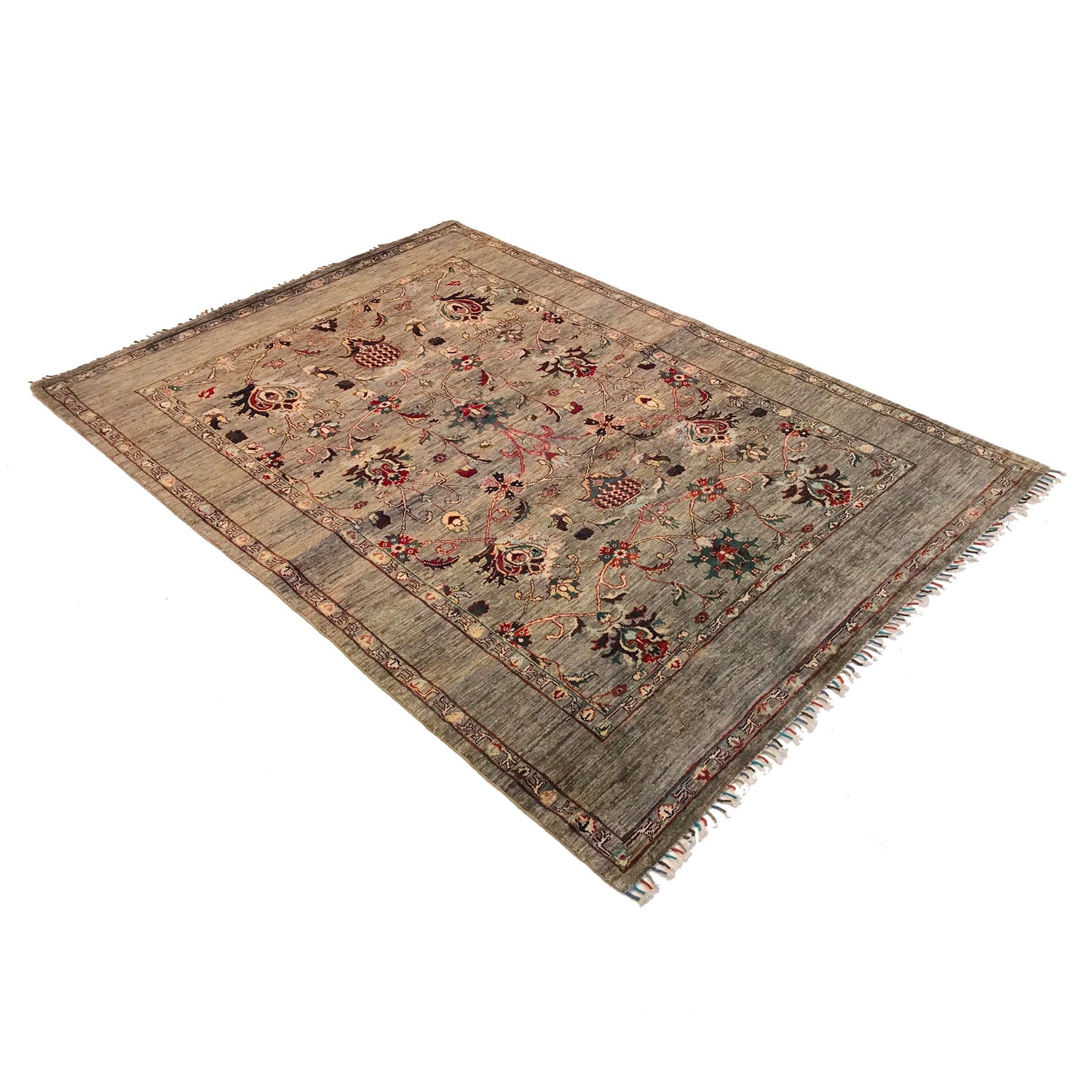 Handmade Sultani Area Rug 5' 5" x 7' 7" (ft) - No. G34140