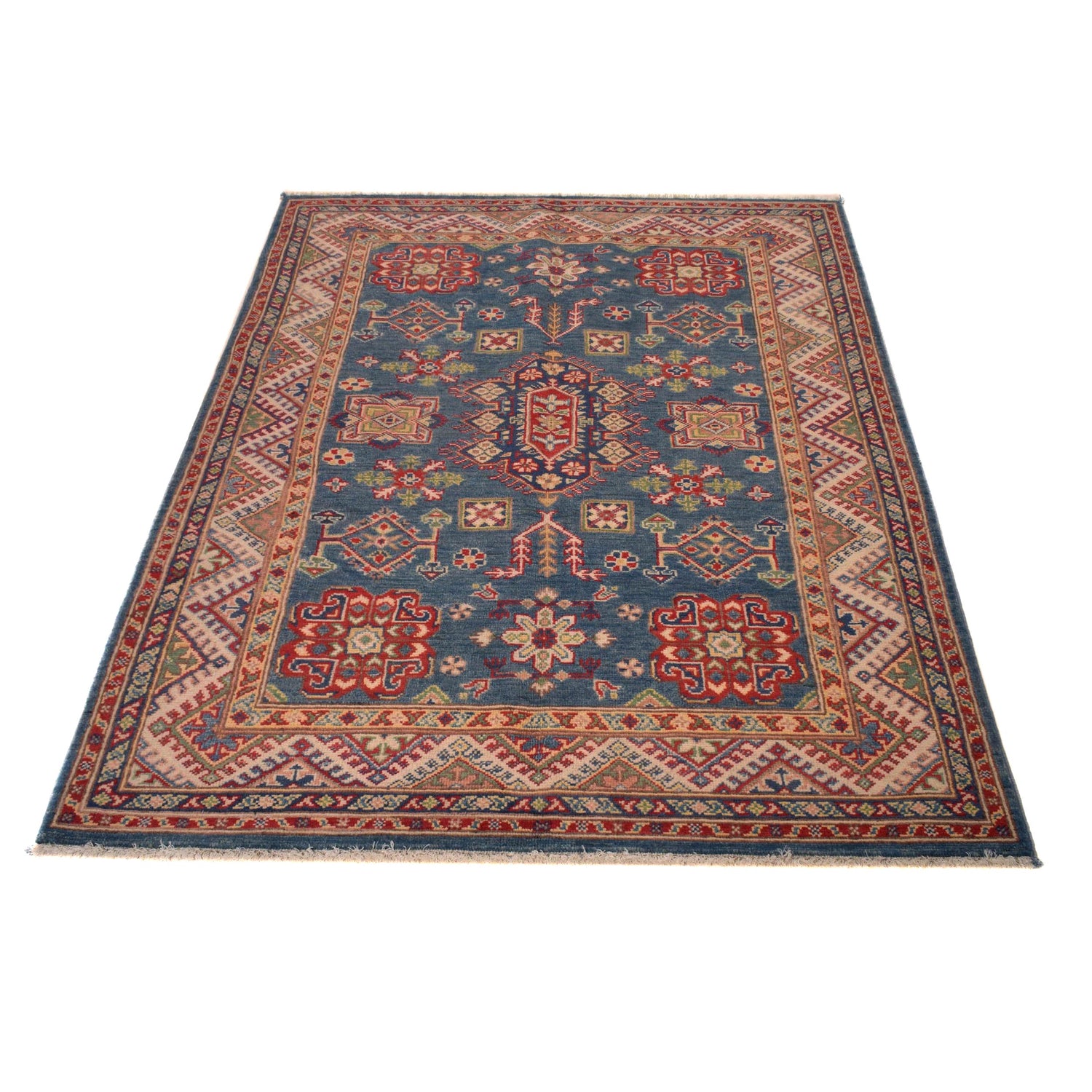Hand Knotted Kazak Rug 3' 11" x 5' 11" (ft) - No. G34145