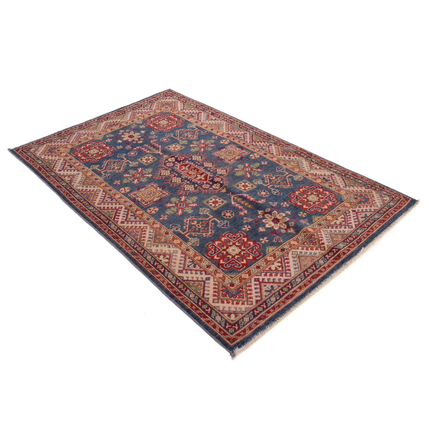 Hand Knotted Kazak Rug 3' 11" x 5' 11" (ft) - No. G34145
