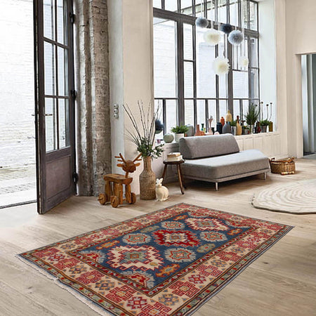 Oriental Kazak Rug 2' 9 x 3' 8 (ft) - No. G34147