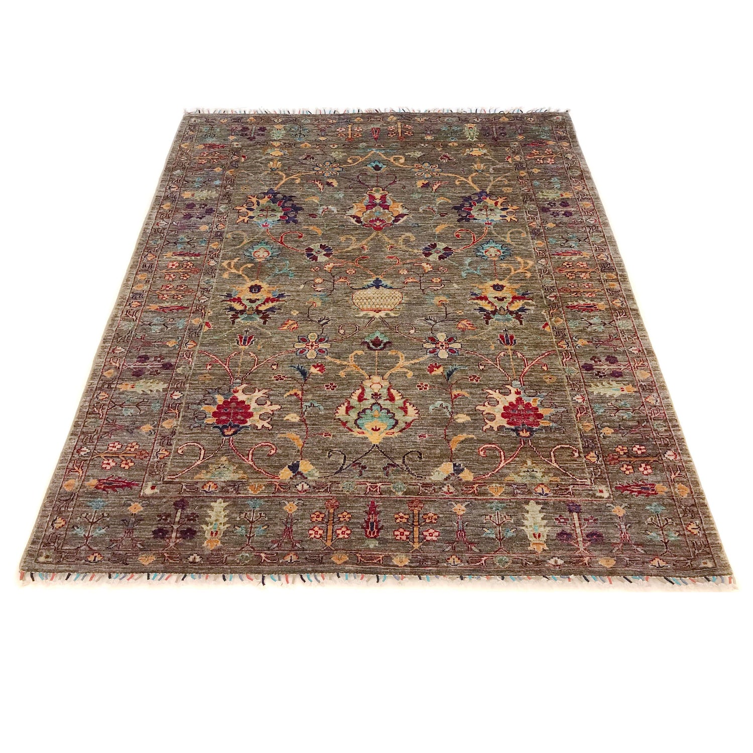 Modern Sultani Qaleen 4' 10" x 6' 4" (ft) - No. G34151