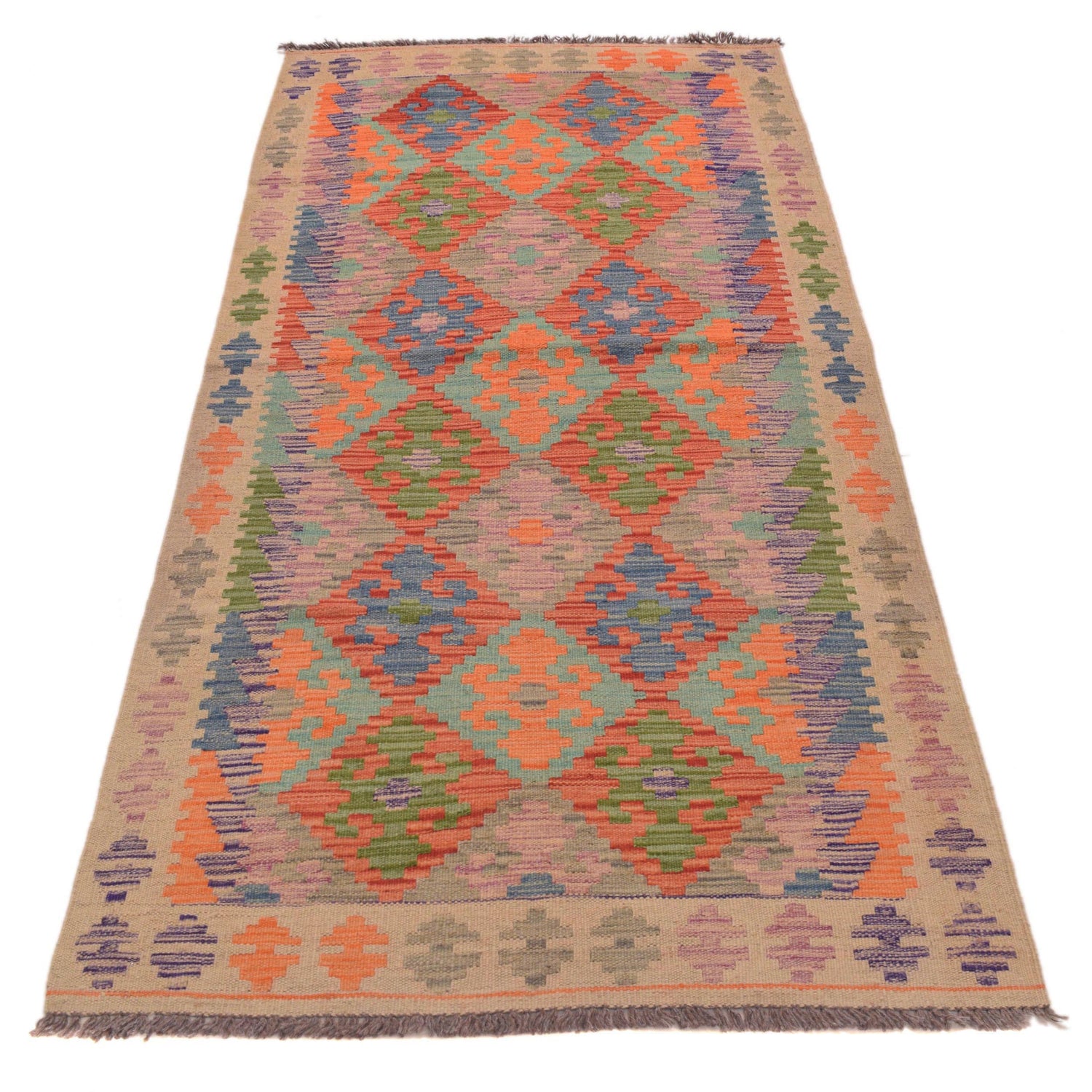 Vegetable Kilim Runner 2' 11" x 6' 7" (ft)- No. G34380