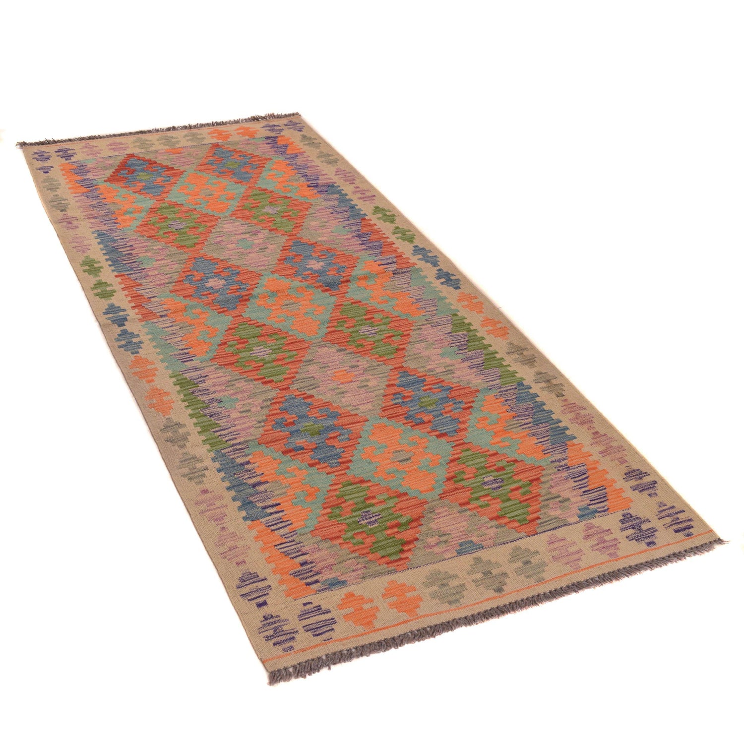 Vegetable Kilim Runner 2' 11" x 6' 7" (ft)- No. G34380