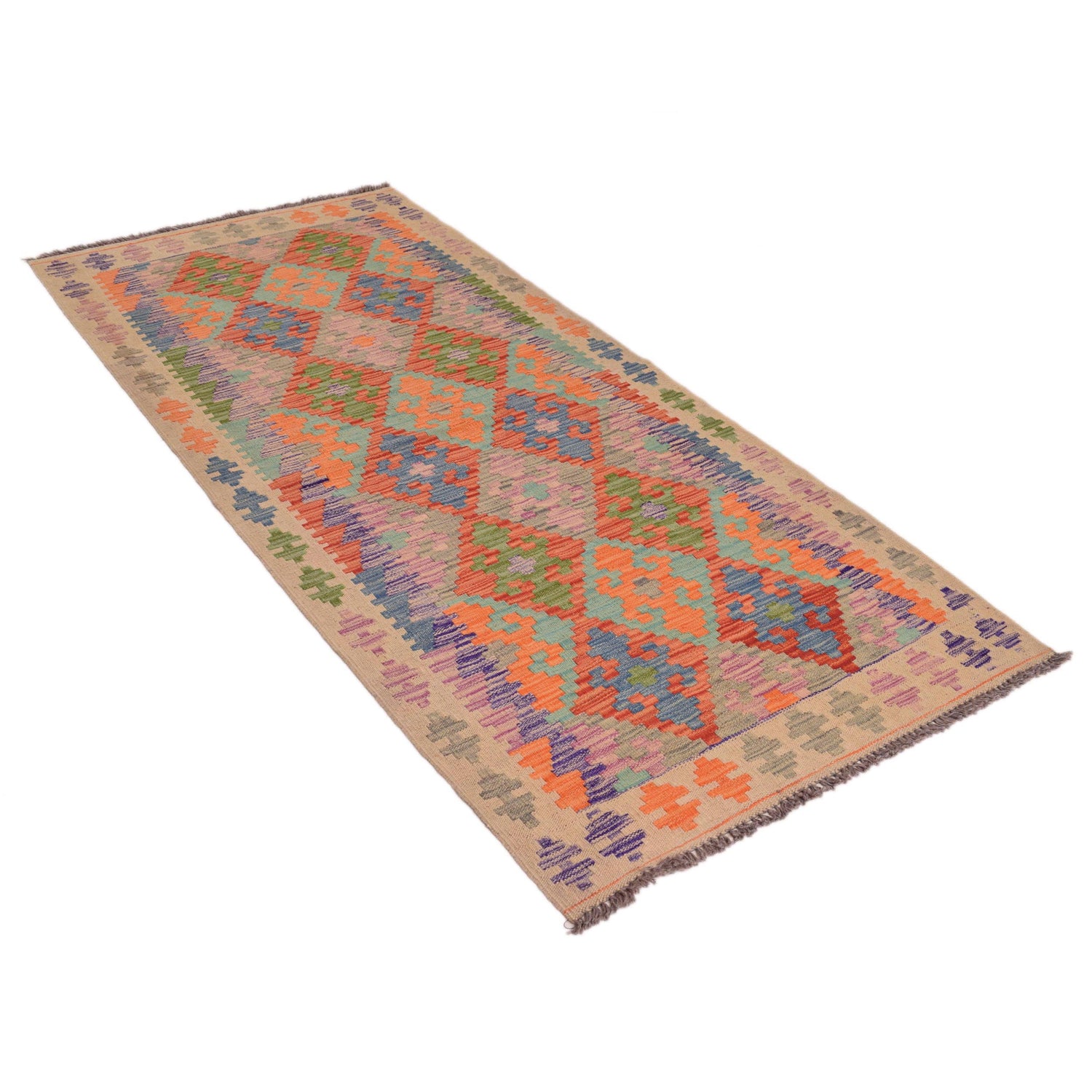 Vegetable Kilim Runner 2' 11" x 6' 7" (ft)- No. G34380