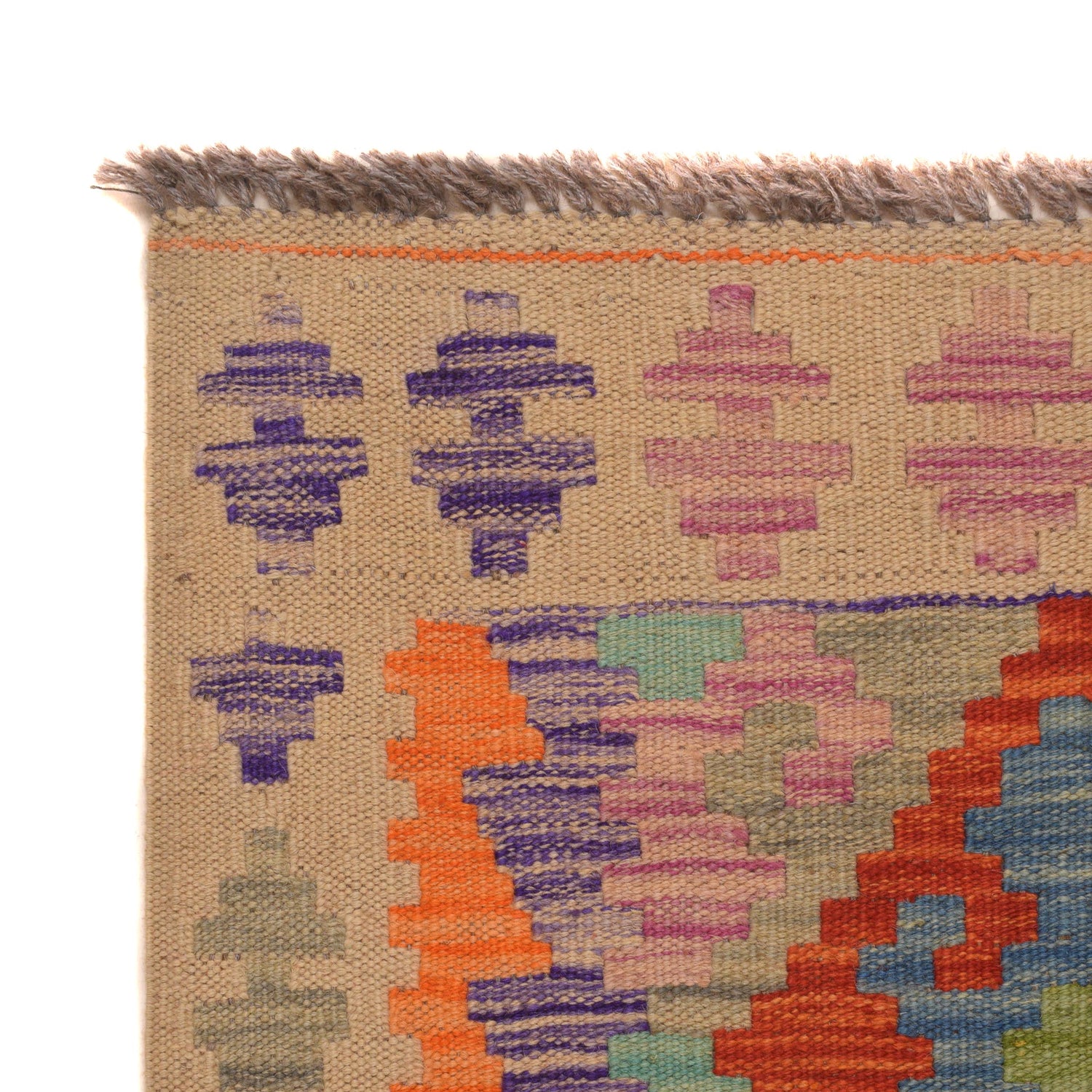 Vegetable Kilim Runner 2' 11" x 6' 7" (ft)- No. G34380