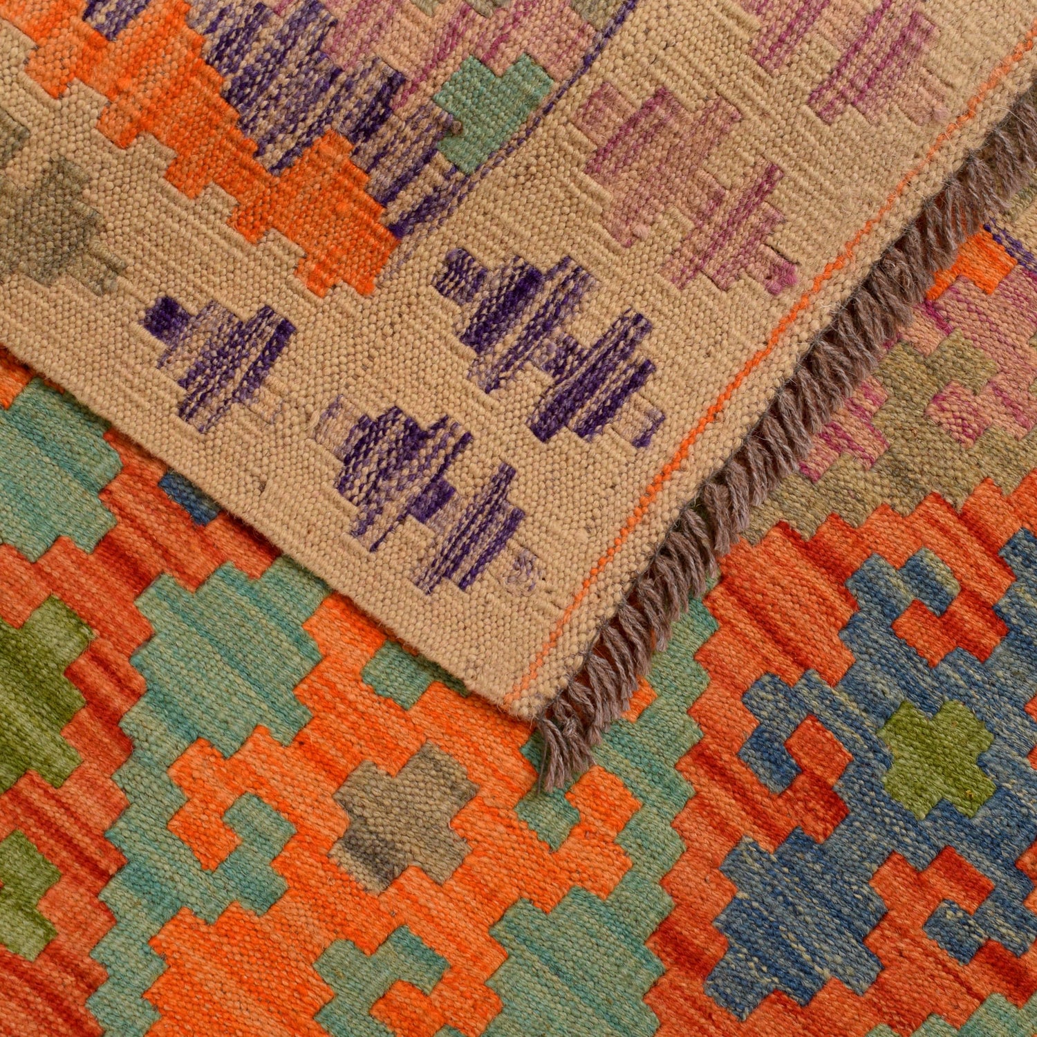 Vegetable Kilim Runner 2' 11" x 6' 7" (ft)- No. G34380