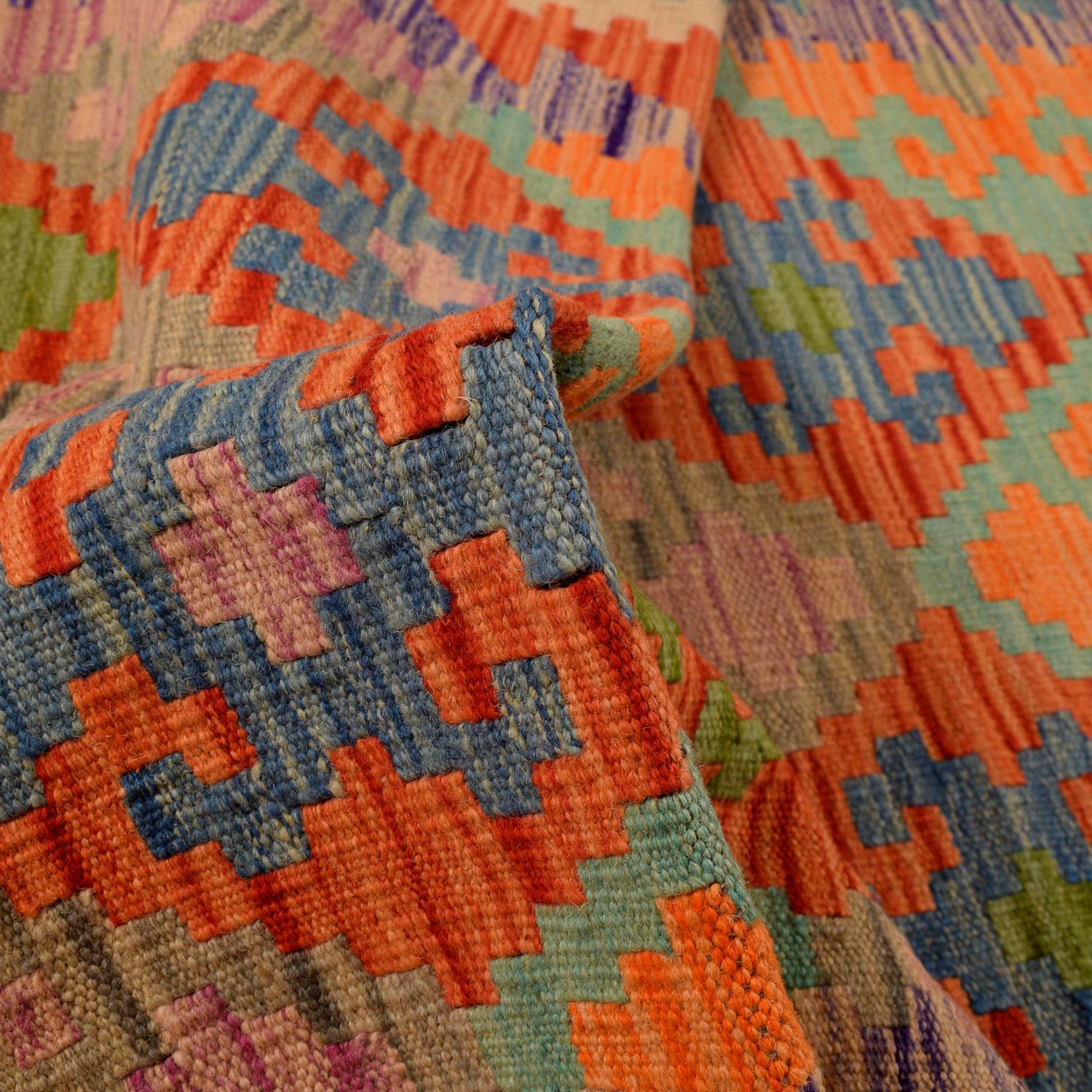 Vegetable Kilim Runner 2' 11" x 6' 7" (ft)- No. G34380