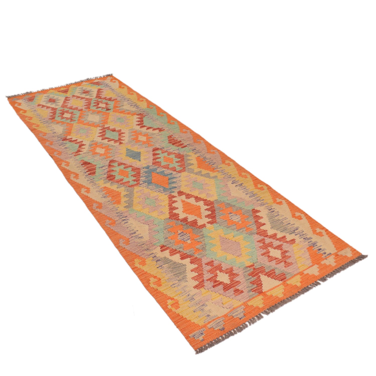 Vegetable Kilim Runner 2' 9" x 8' 4" (ft) - No. G34382