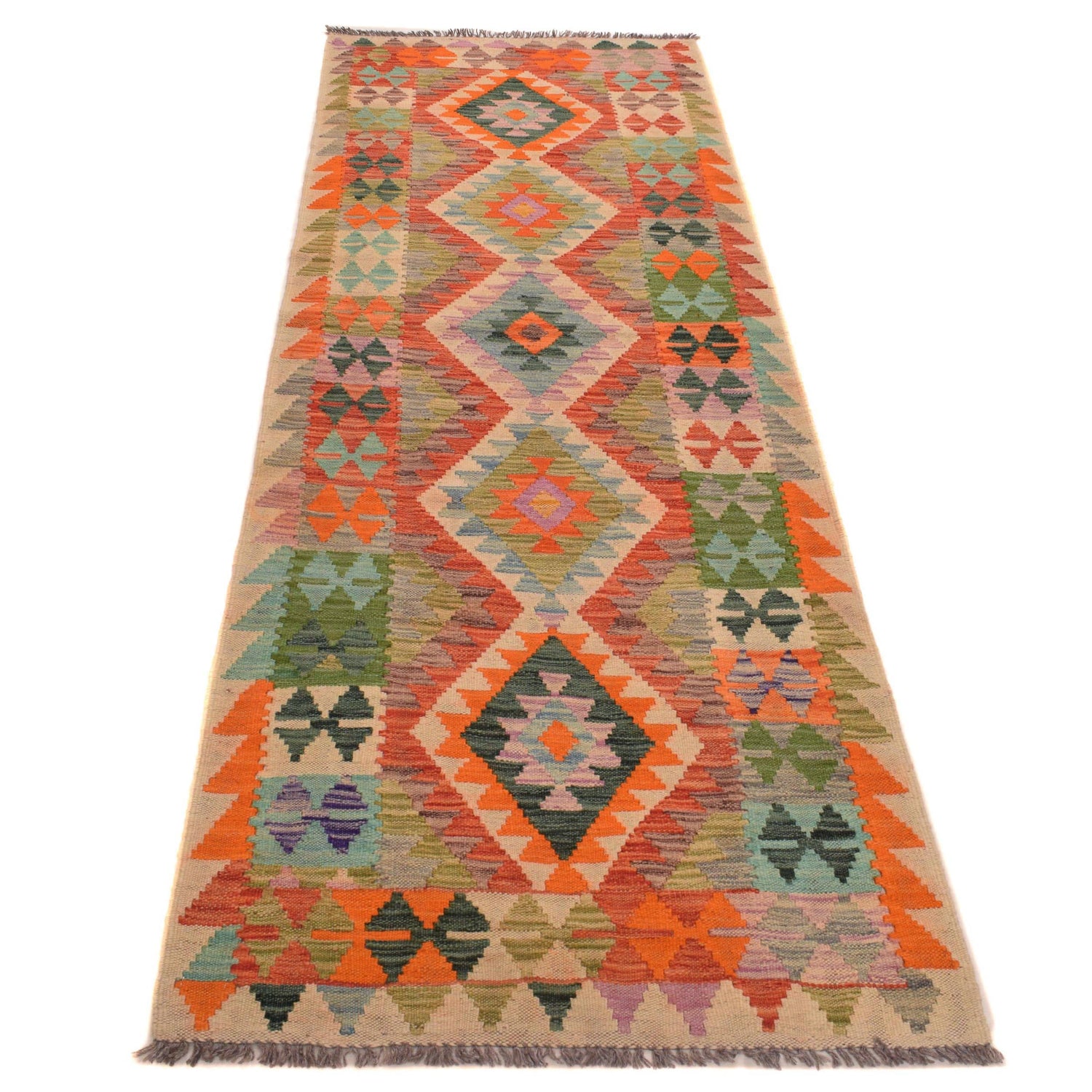 Vegetable Kelim Runner 2' 9" x 8' 0" (ft) - No. G34383