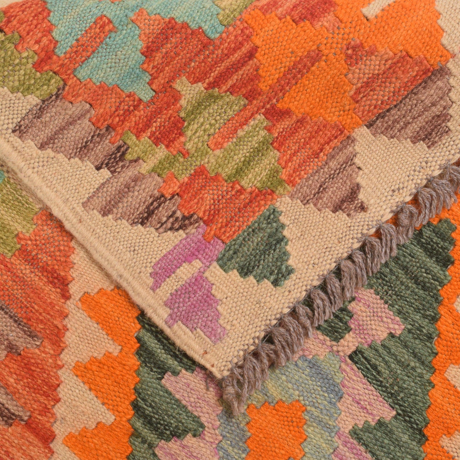 Vegetable Kelim Runner 2' 9" x 8' 0" (ft) - No. G34383