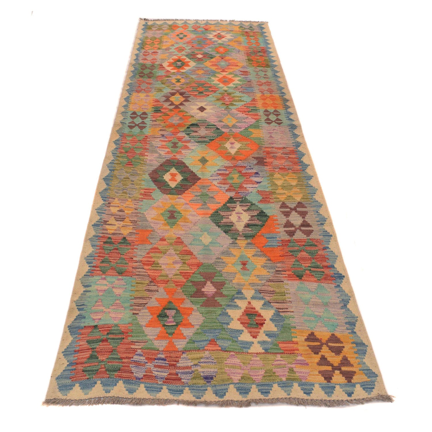Vegetable Kilim Runner 2' 11" x 9' 8" (ft) - No. G34384