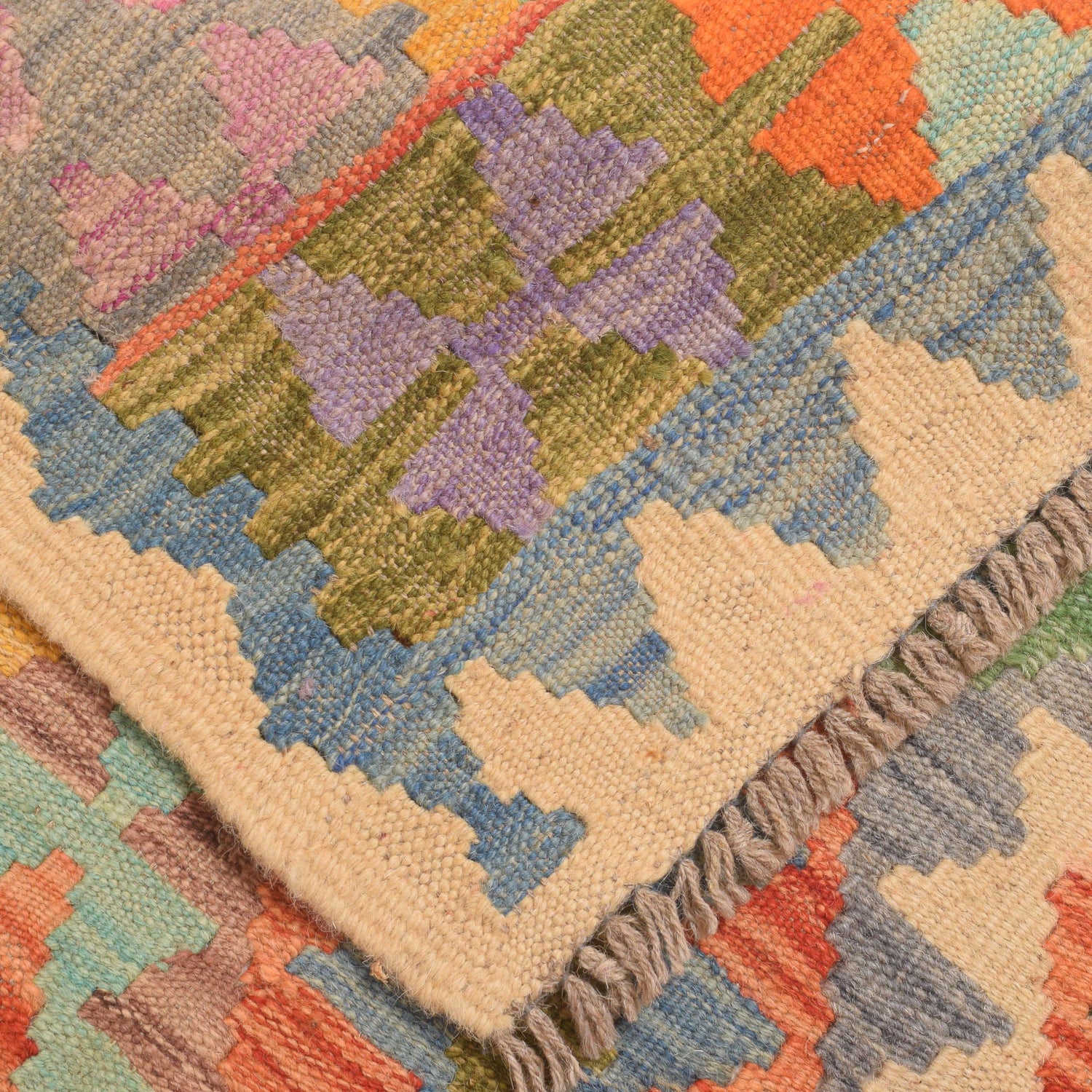 Vegetable Kilim Runner 2' 11" x 9' 8" (ft) - No. G34384