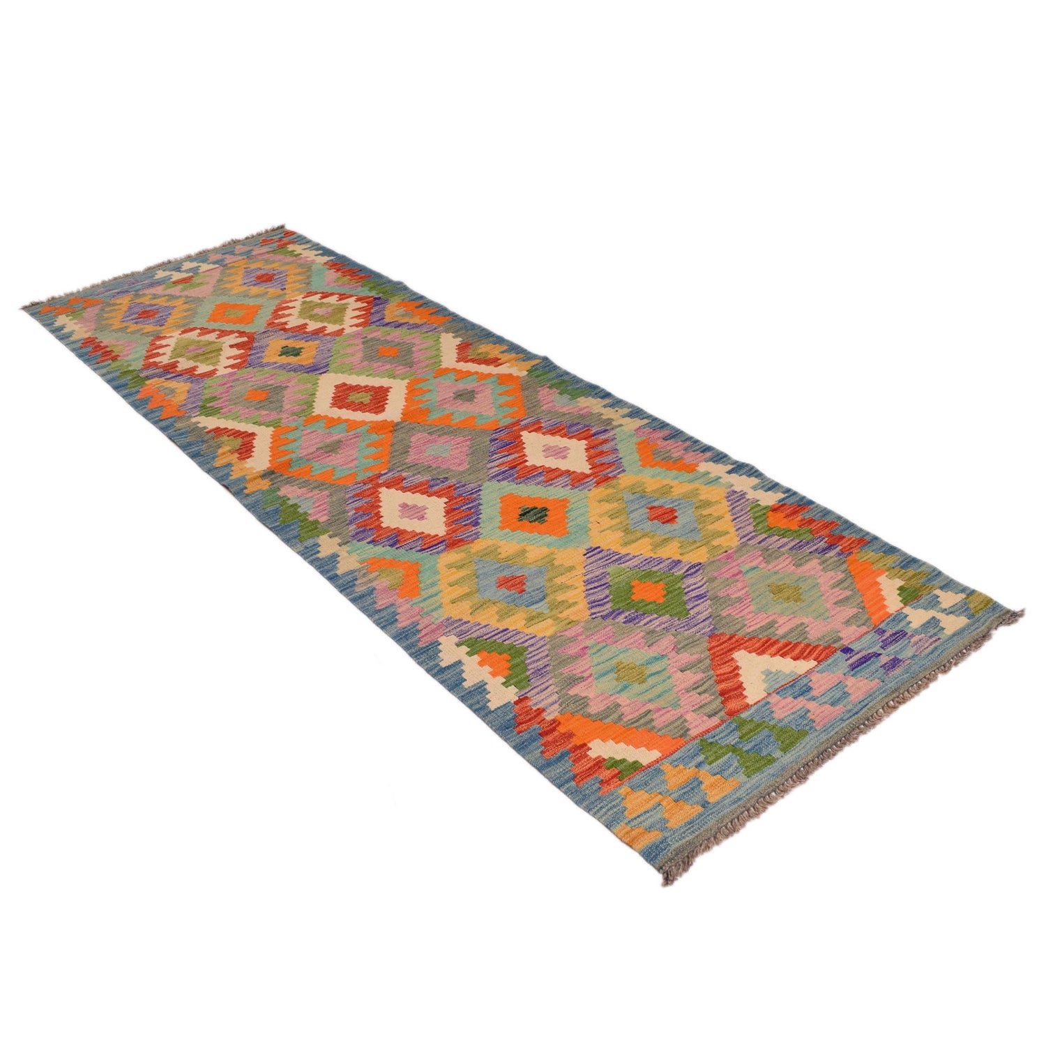 Vegetable Kelim Runner 2' 10" x 8' 4" (ft) - No. G34389